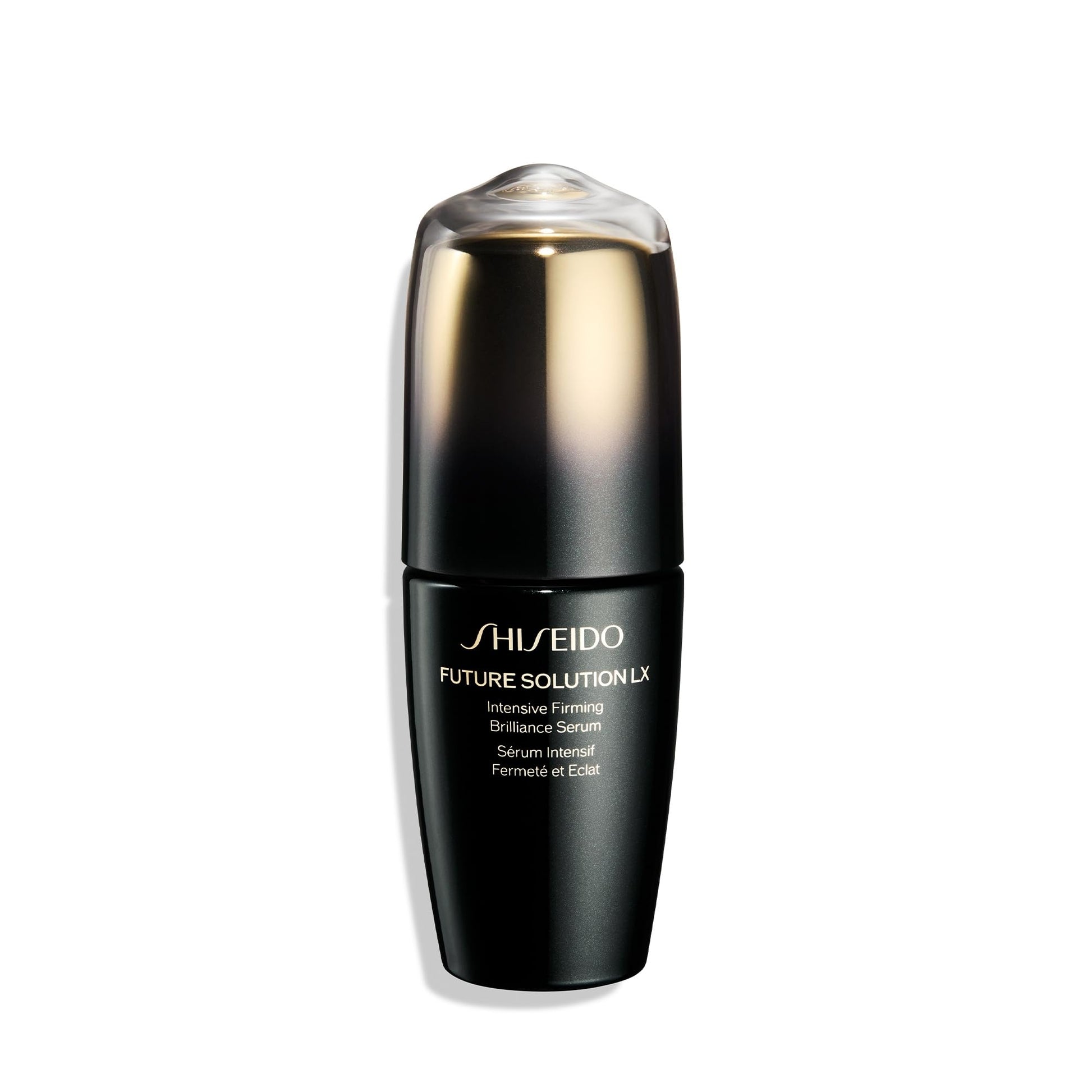 Shiseido Future Solution LX skincare serum bottle on a white background