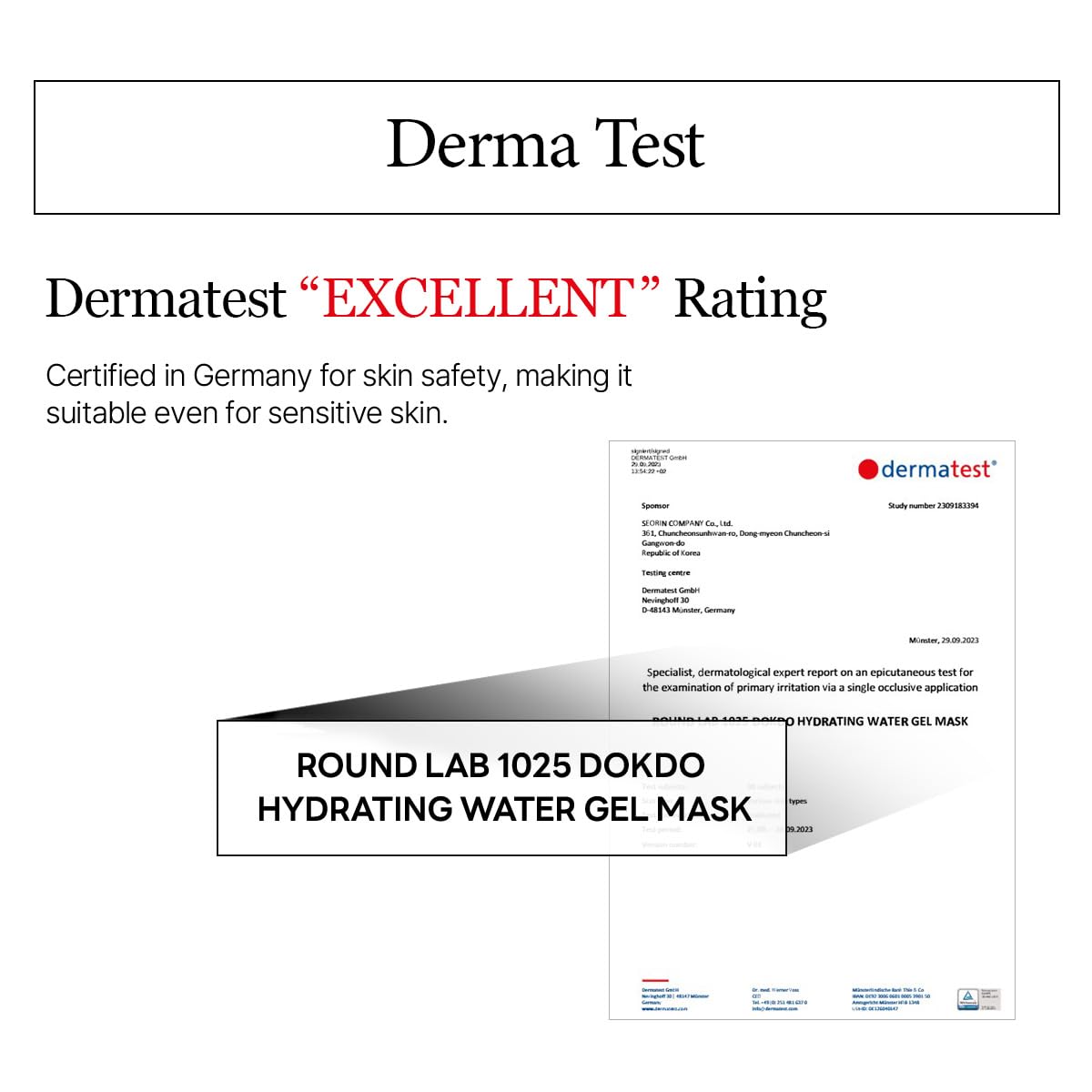 ROUND LAB 1025 Water Gel Hydration Mask 10 Sheets