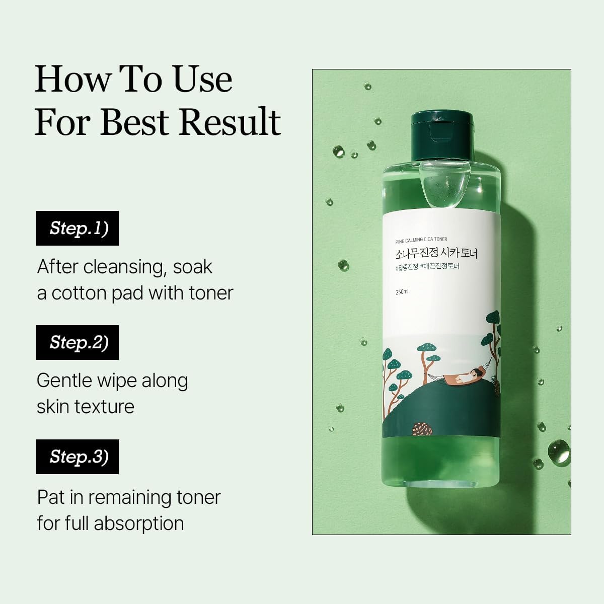 Round Lab Pine Calming Cica Toner | Soothing Low-pH Toner with Pine Cica & Hyaluronic Acid