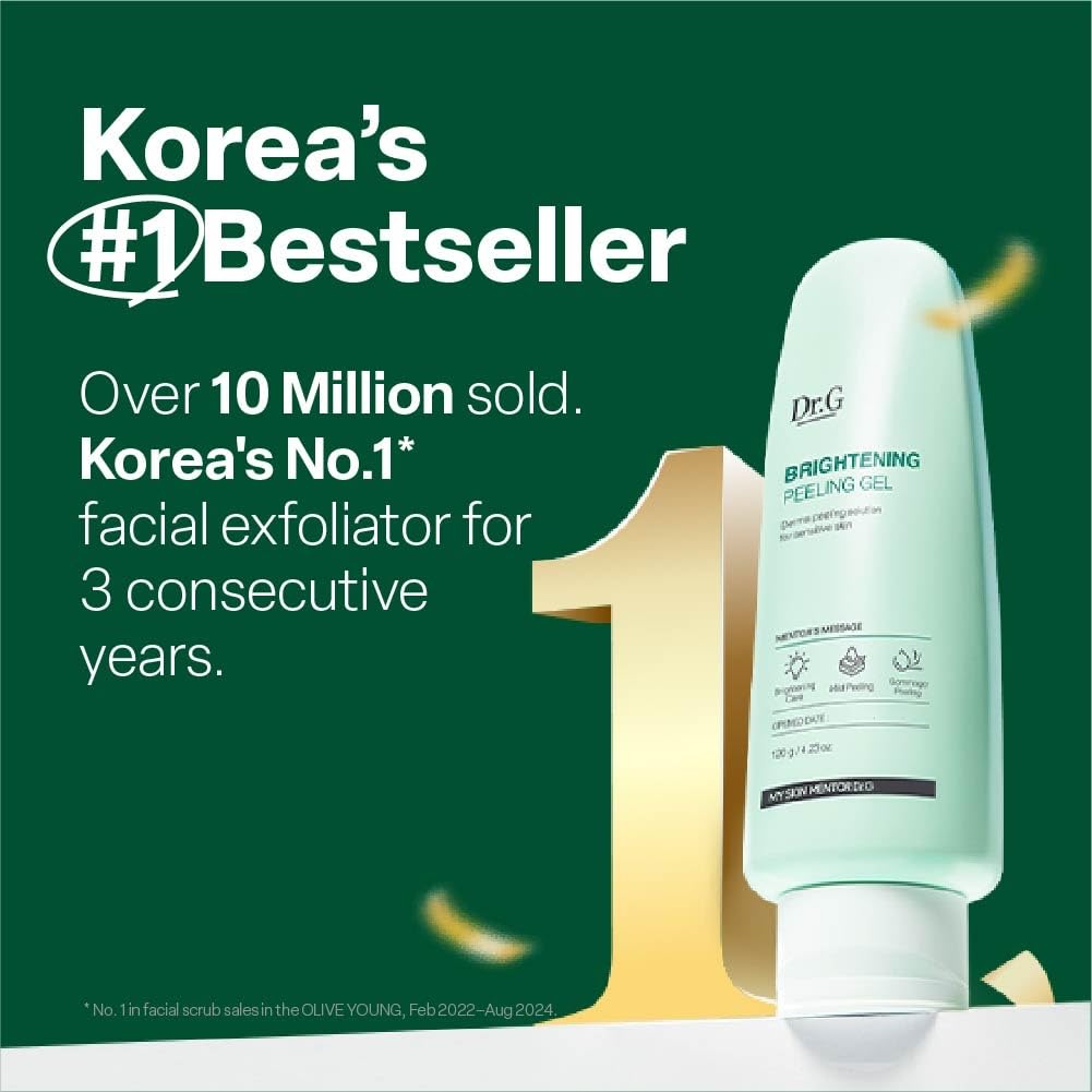 Dr. G Brightening Peeling Gel 120g – Gentle Exfoliating Gel for Dull Skin & Radiant Glow
