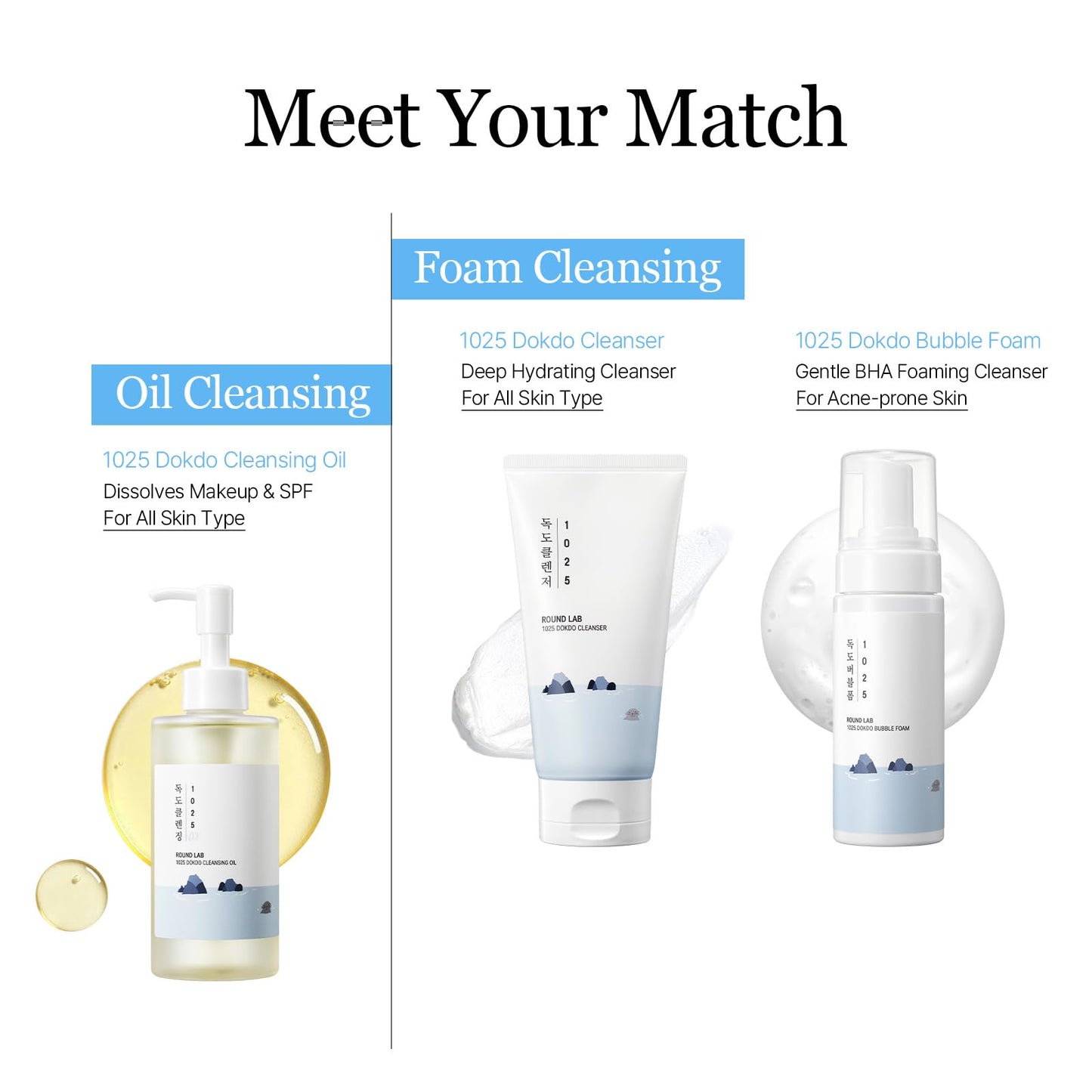 ROUND LAB 1025 Dokdo Cleansing Oil 6.76 Fl Oz, Lightweight Oil Cleanser