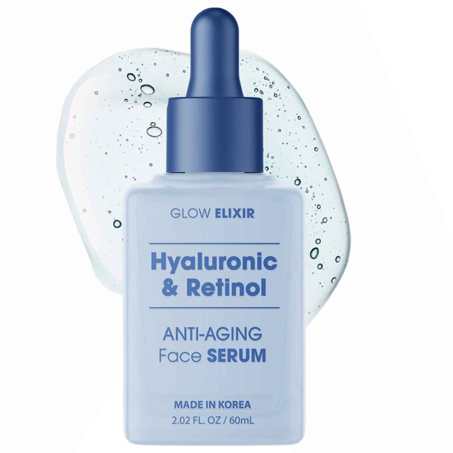 Glow Elixir Korean Face Serum Collection – Hyaluronic Retinol, Peptides Ceramide, Vitamin C Collagen & Firming Serums | 60ml Each