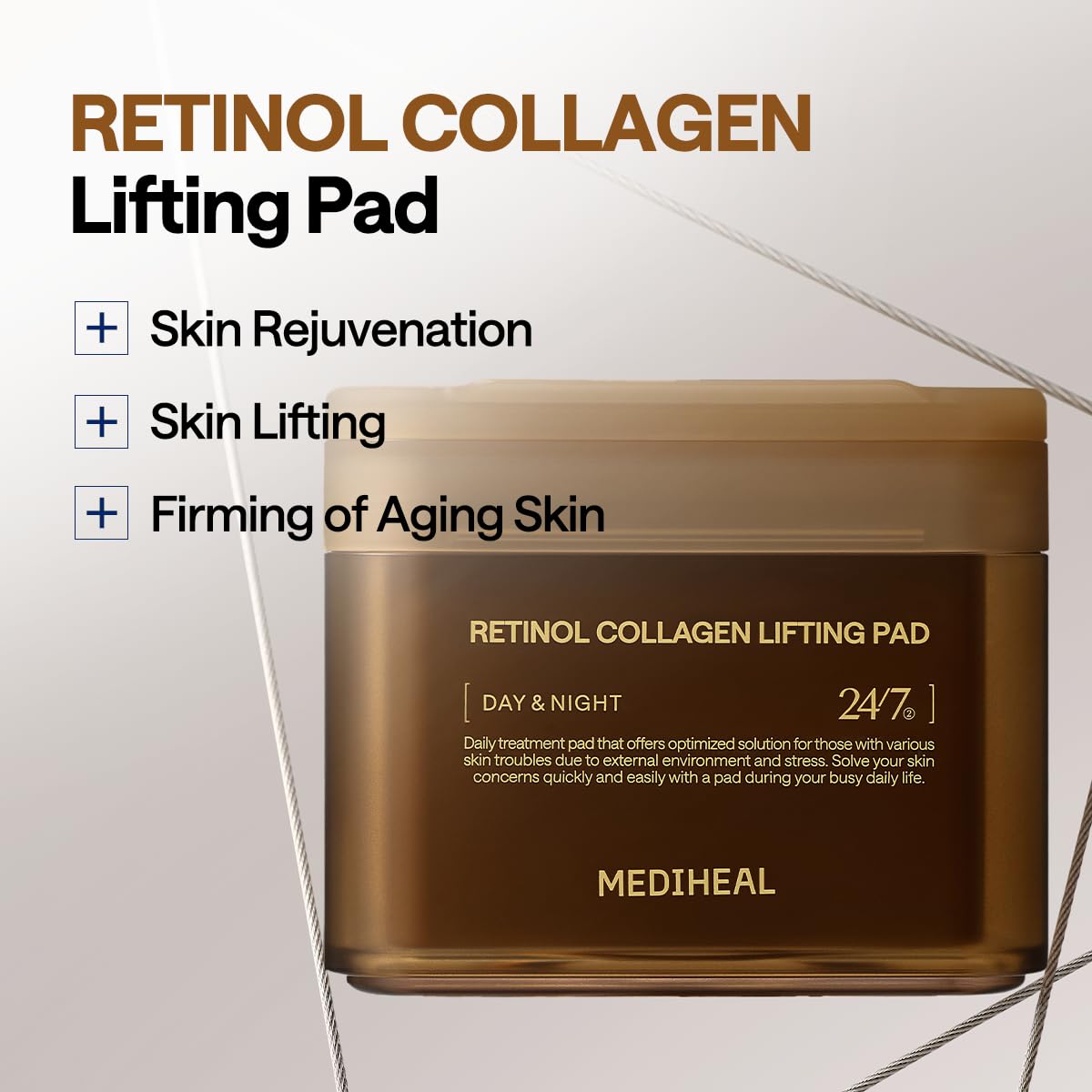 MEDIHEAL Derma Pad Collection | Daily Treatment Toner Pads for Brightening, Firming, Calming & Hydration (100 Pads)