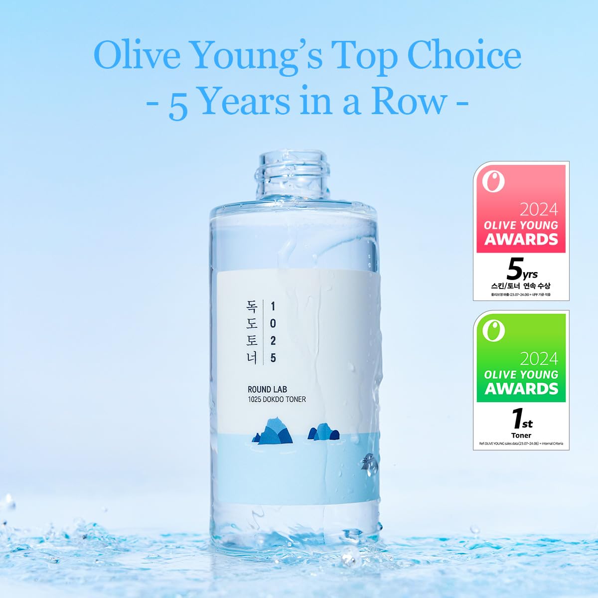 ROUND LAB 1025 Dokdo Toner | Gentle Exfoliating & Hydrating Toner