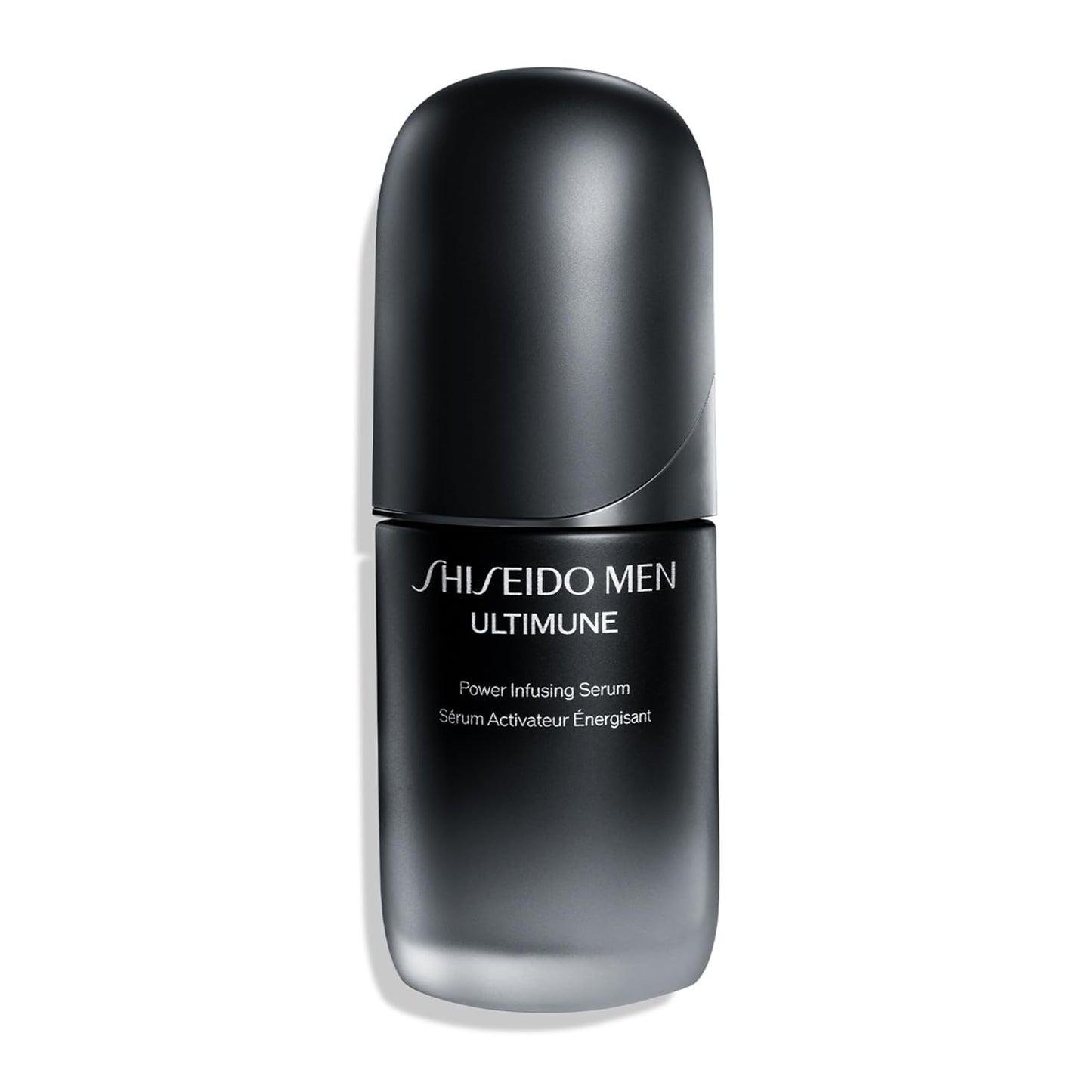 Shiseido Men Ultimune Power Infusing Serum bottle on a white background