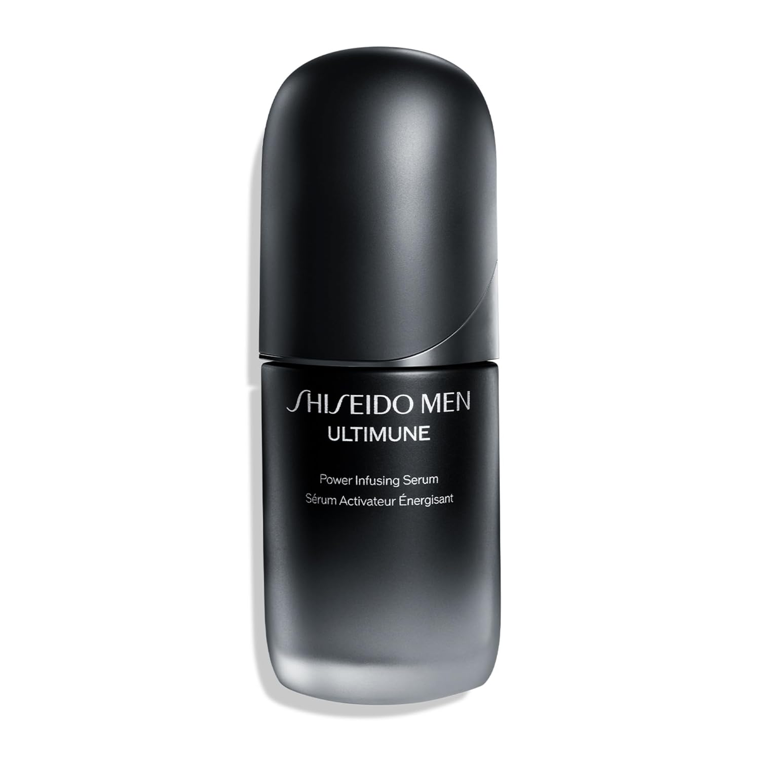 Shiseido Men Ultimune Power Infusing Serum bottle on a white background
