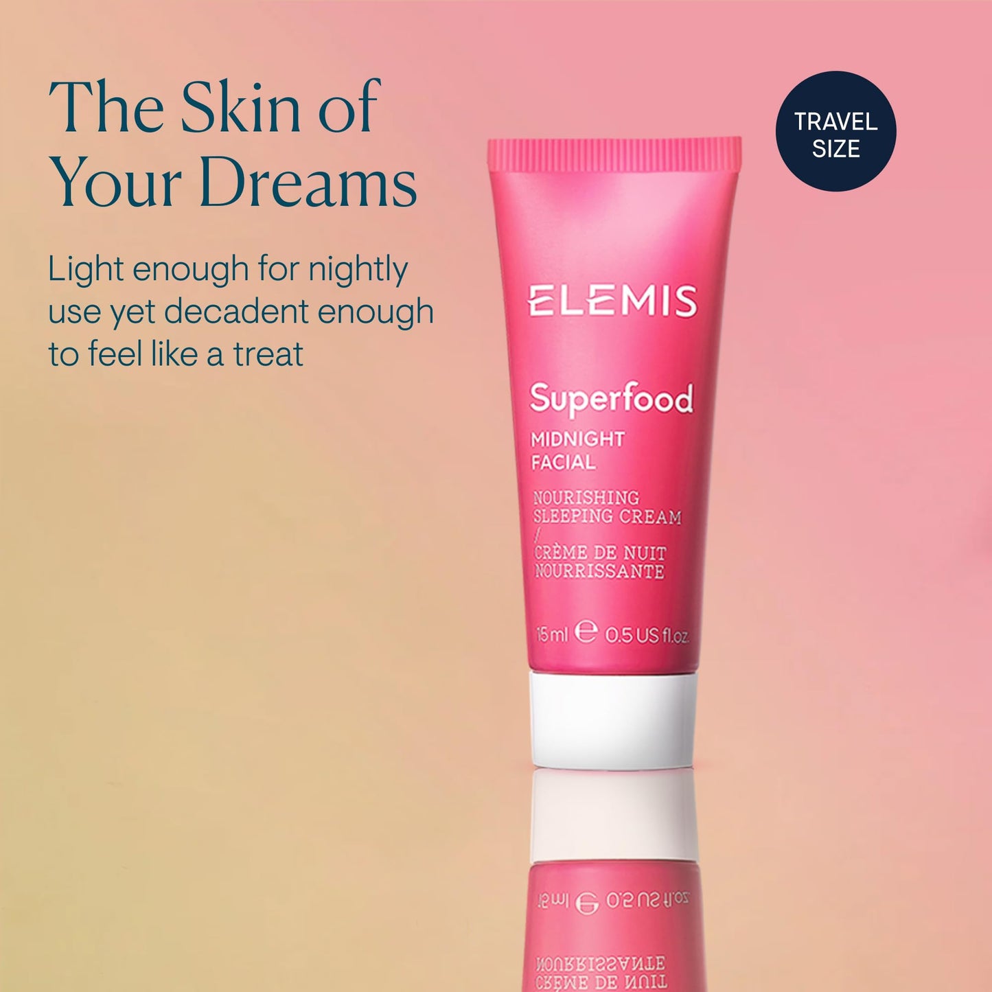 ELEMIS Superfood Midnight Facial | Prebiotic Overnight Night Cream – Hydrating & Radiance Boosting