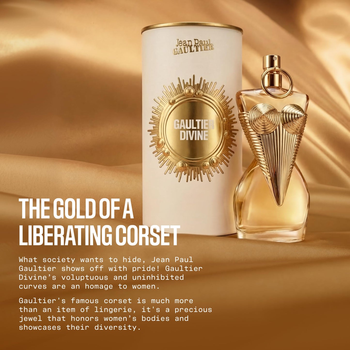 Jean Paul Gaultier Gaultier Divine Eau de Parfum – Salty Floral Gourmand Women's Perfume