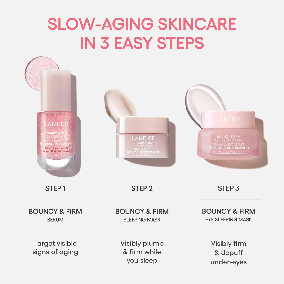 Laneige Bouncy & Firm Sleeping Mask | Overnight Plumping & Firming Mask with Peony & Collagen