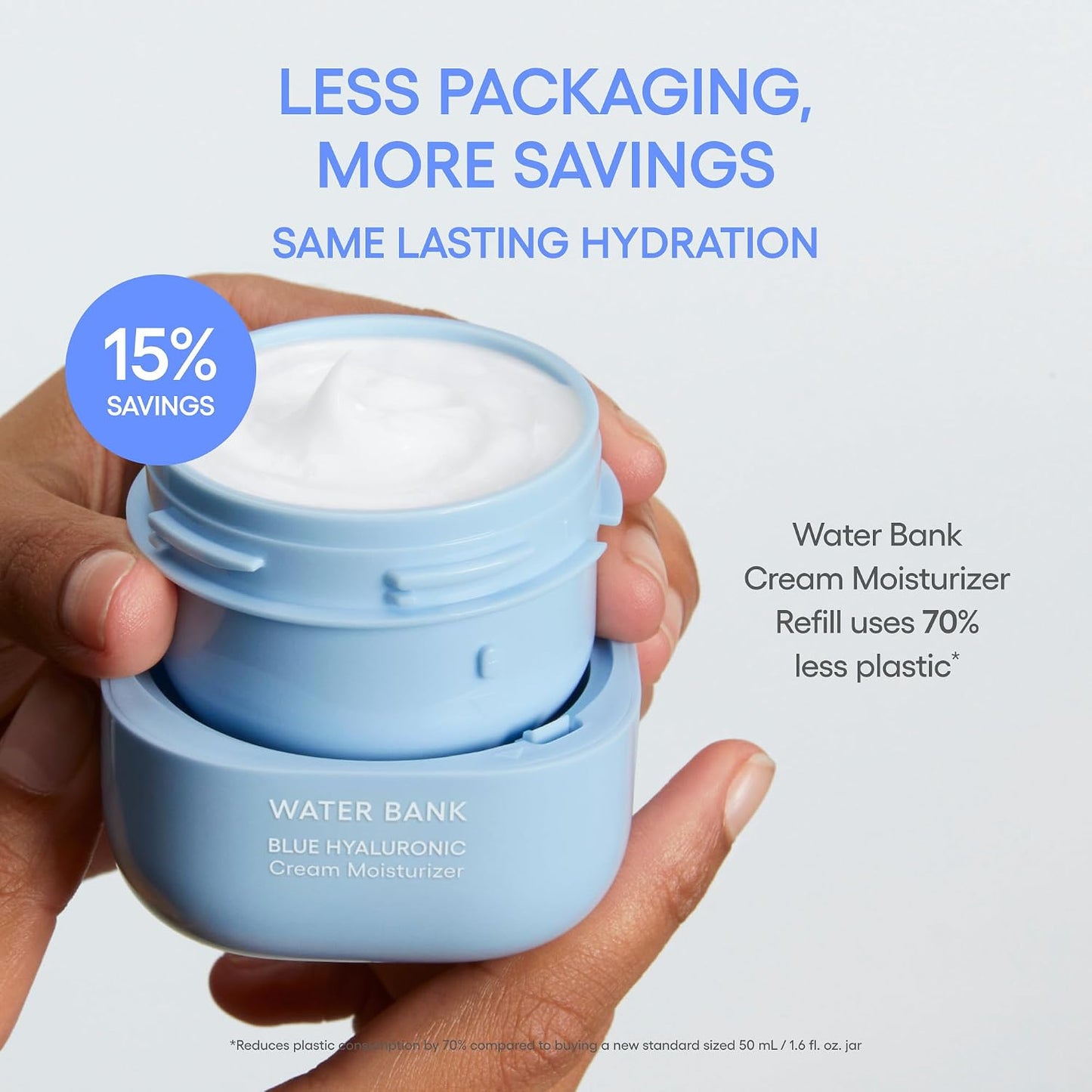 LANEIGE Water Bank Blue Hyaluronic Cream Moisturizer | Deep Moisture Barrier Repair — Long-Lasting Hydration for Radiant, Plump Skin