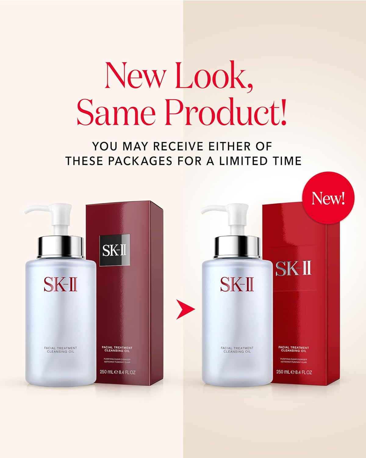 SK-II Facial Treatment Cleansing Oil - Gentle Makeup Remover Oil & Face Cleanser - Improves Texture, Dullness & Dryness for a Visibly Smoother Complexion (8.4 oz)
