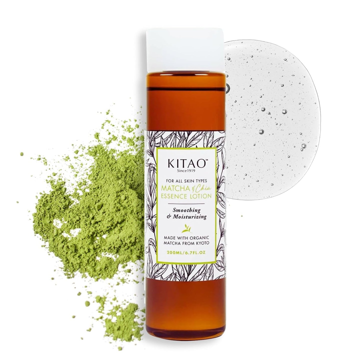 KITAO Matcha & Chia Essence Lotion | Kyoto Hydrating Toner