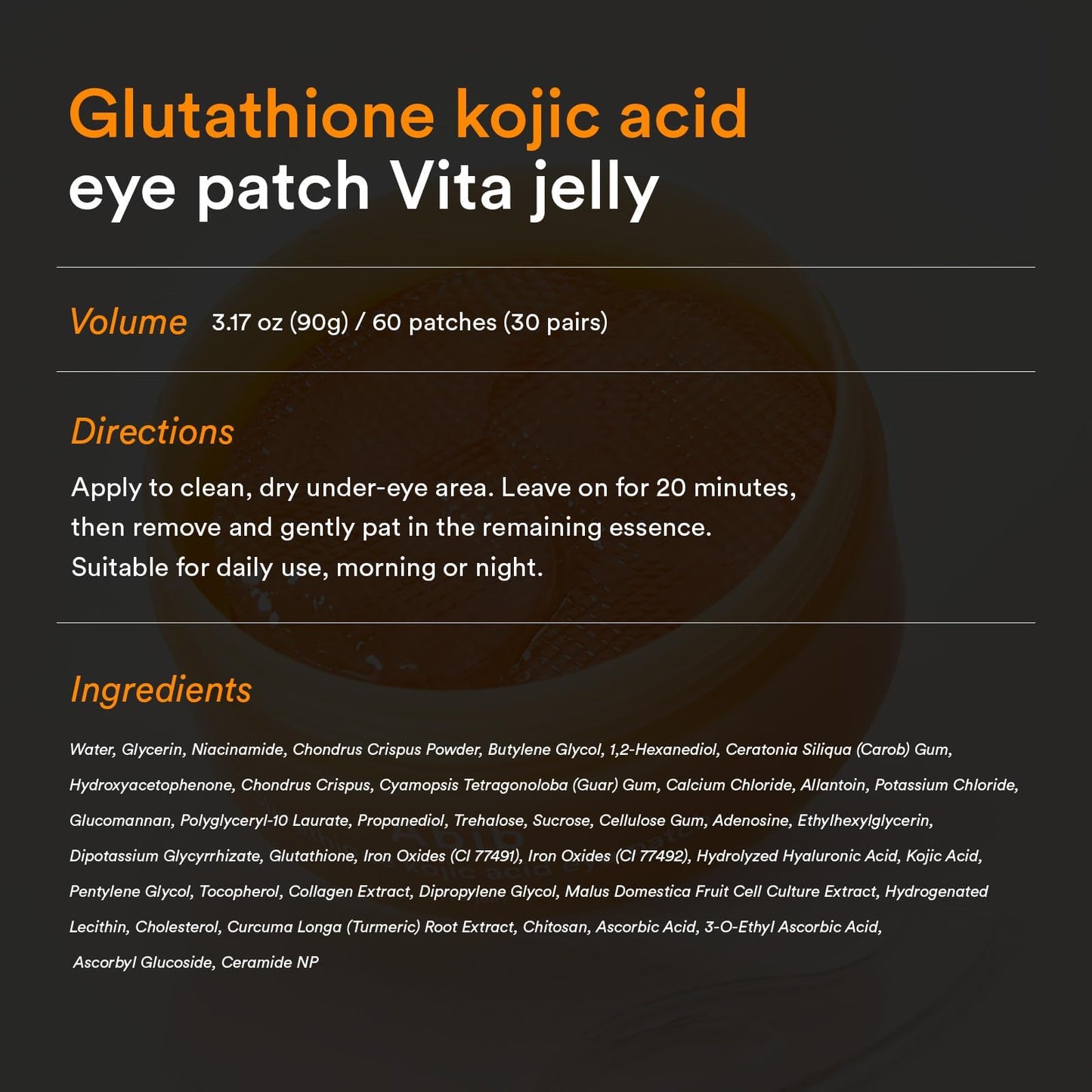 Abib Jelly Eye Patch Trio | PDRN, Glutathione & Collagen