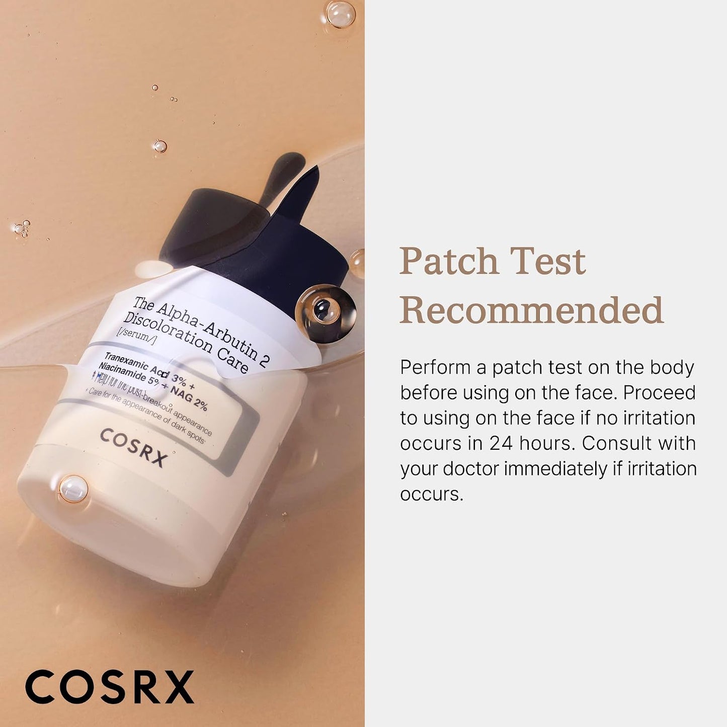 COSRX The Alpha-Arbutin 2 Discoloration Care Serum | 2% Alpha-Arbutin + 3% Tranexamic Acid for Dark Spots & PIH