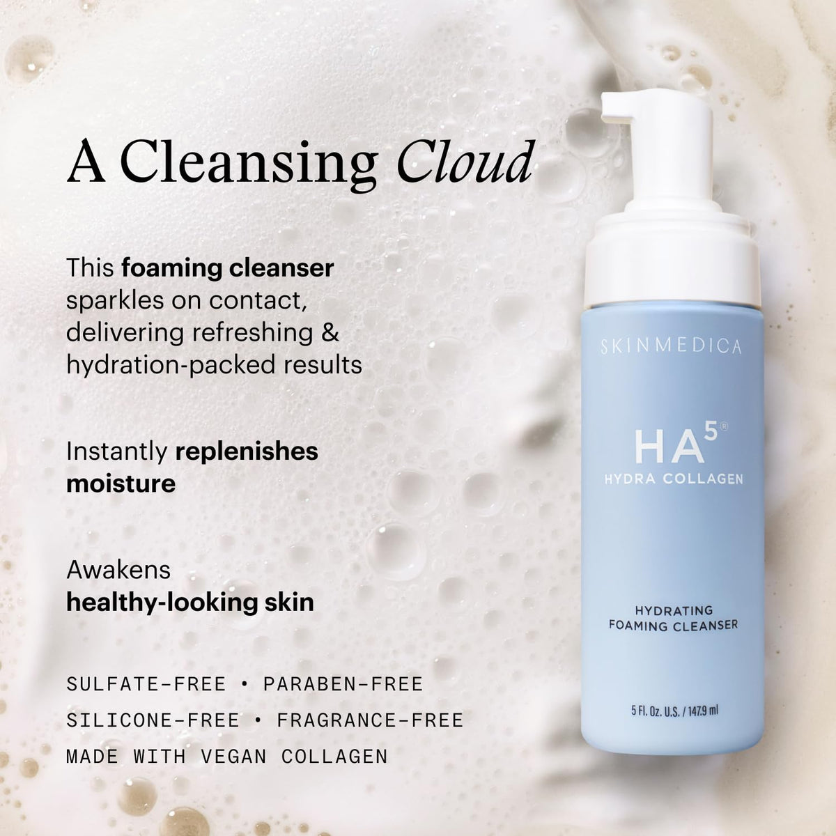 SkinMedica HA5 Hydra Collagen Hydrating Foaming Cleanser