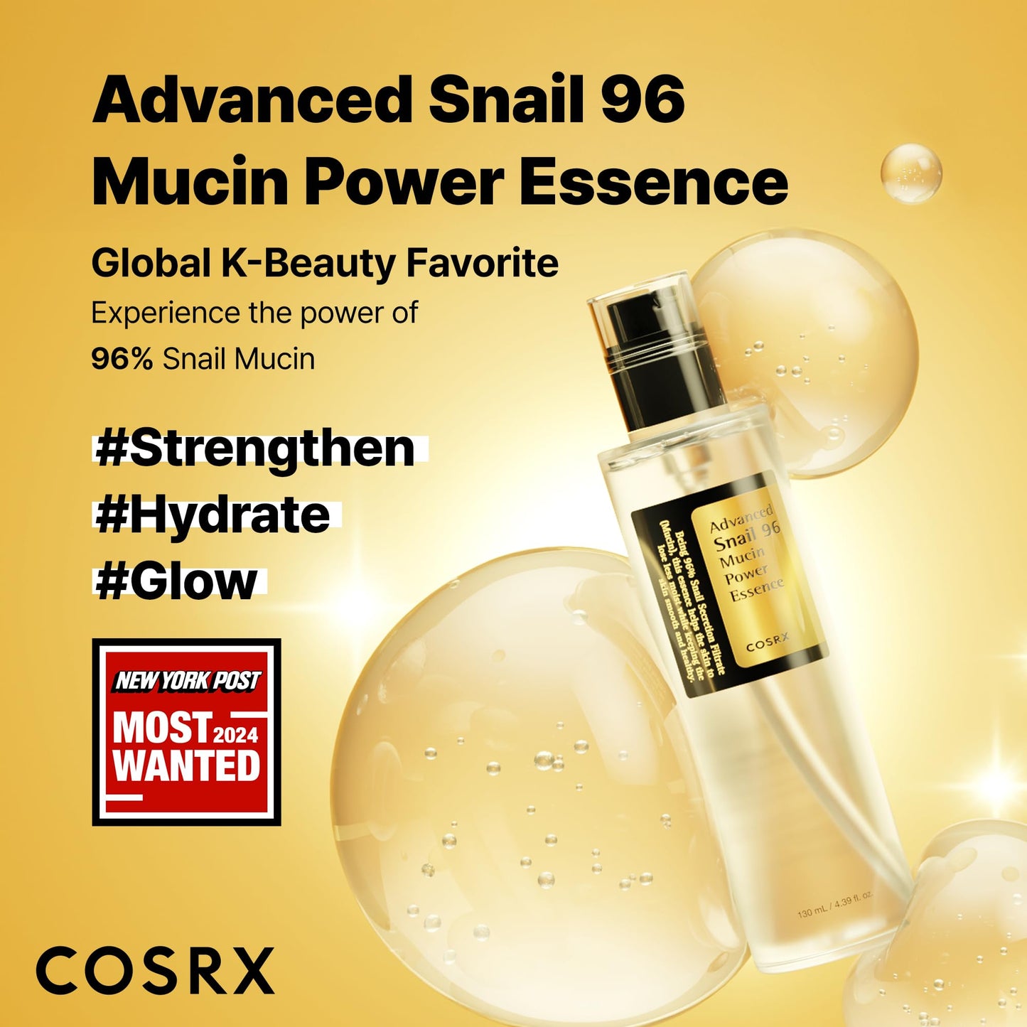 COSRX Advanced Snail 96 Mucin Power Essence – Ultra-Hydrating Snail Mucin Essence
