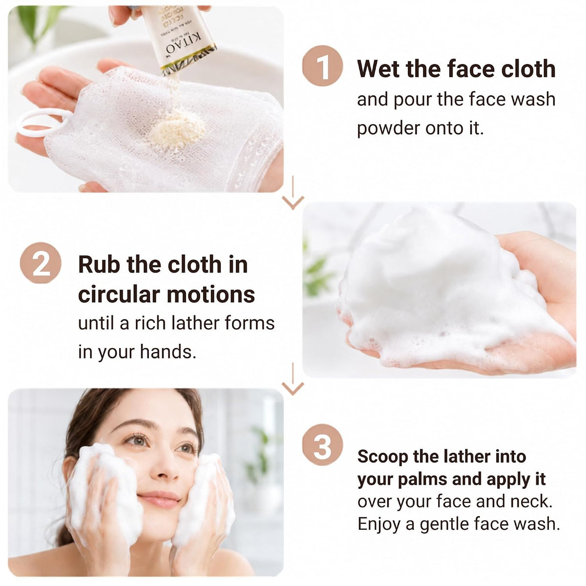 KITAO Matcha & Chia Enzyme Powder Wash | Kyoto Foam Cleanser