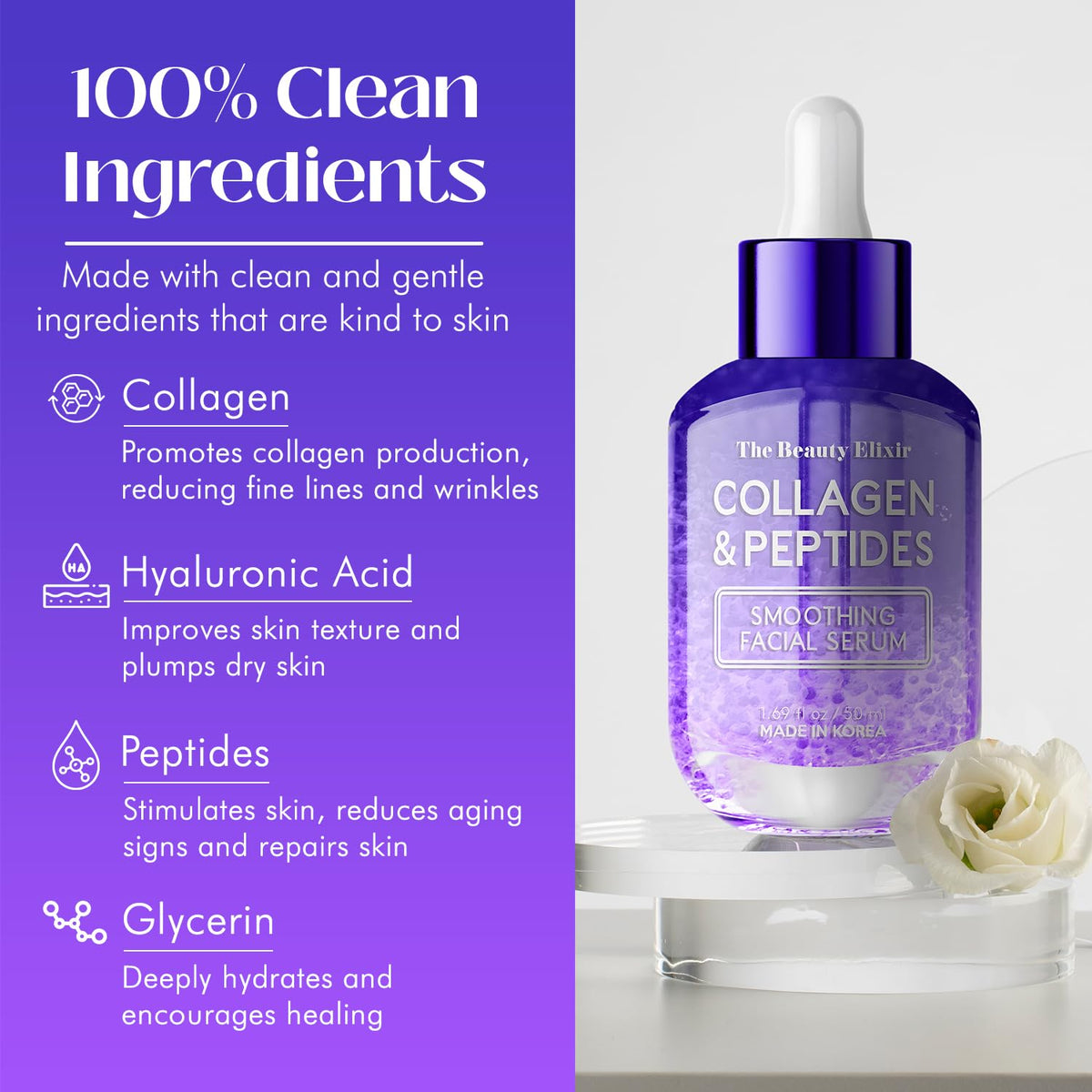 The Beauty Elixir Korean Facial Serums 50ml | 7 Targeted Formulas