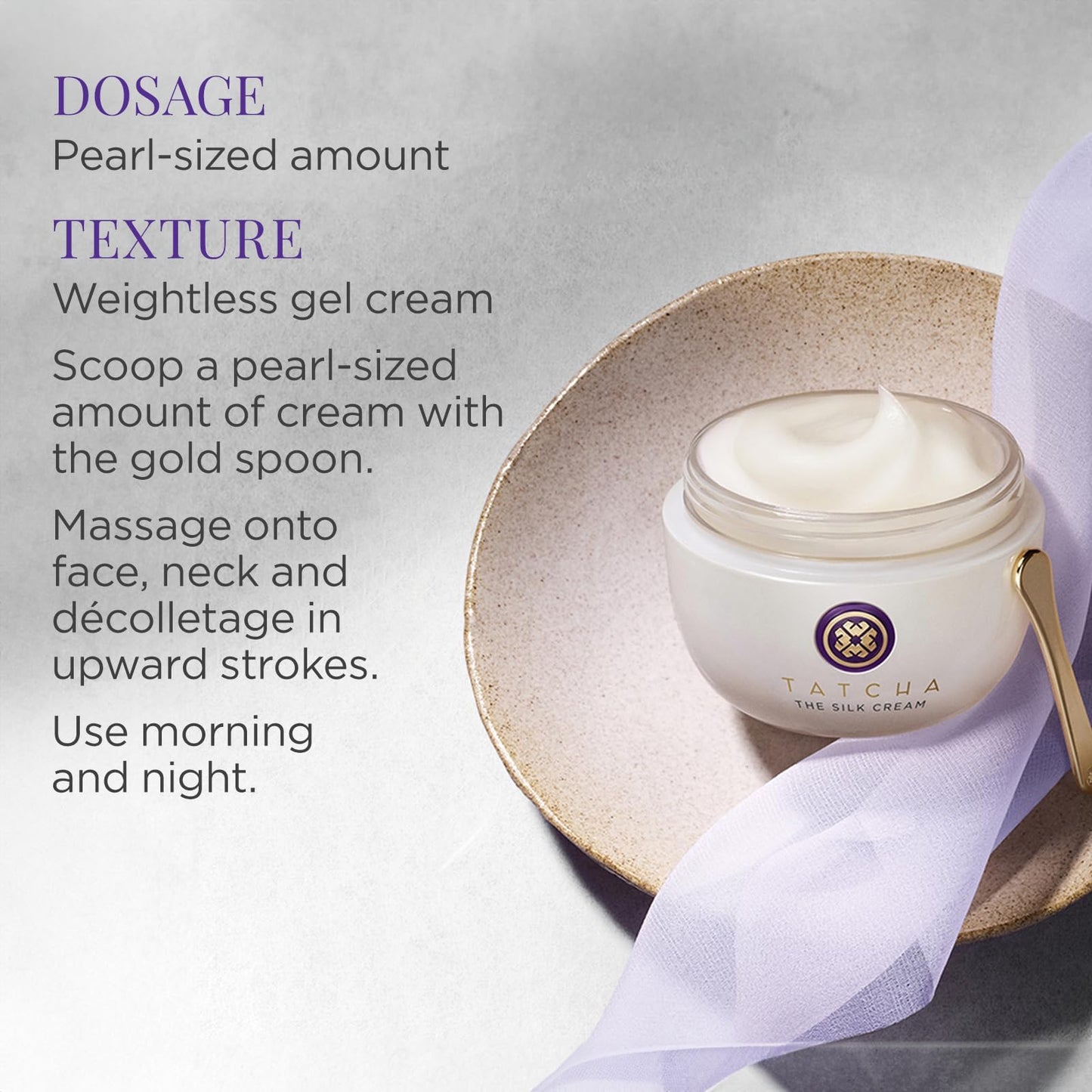 Tatcha The Silk Cream – Rich Weightless Gel-Cream Smoothing Moisturizer