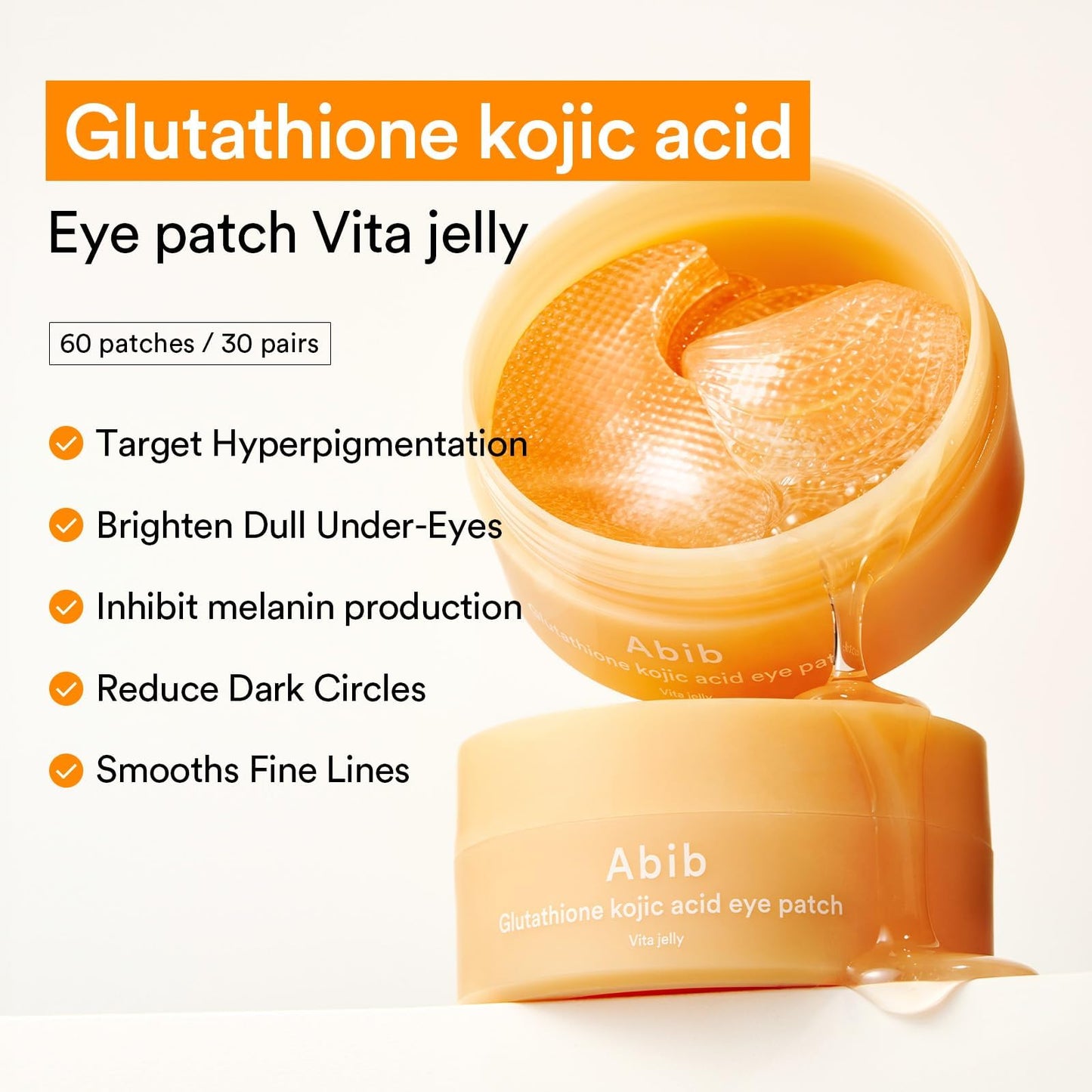 Abib Jelly Eye Patch Trio | PDRN, Glutathione & Collagen