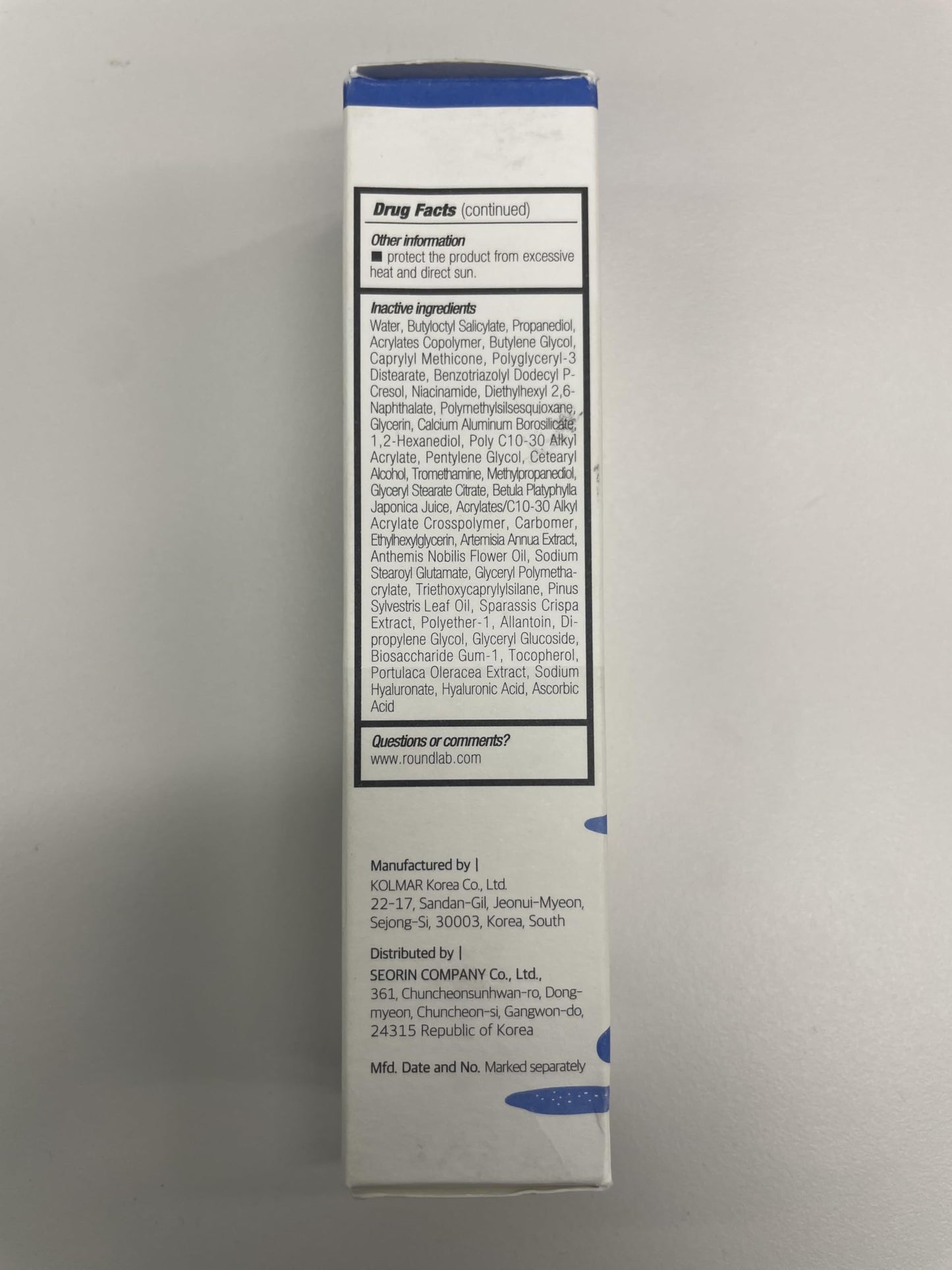 ROUND LAB Birch Juice Moisturizing UV Lock Sunscreen SPF45 | No White Cast Korean Sunscreen