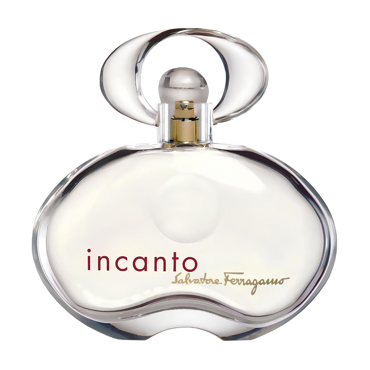 Salvatore Ferragamo Incanto perfume bottle on a white background