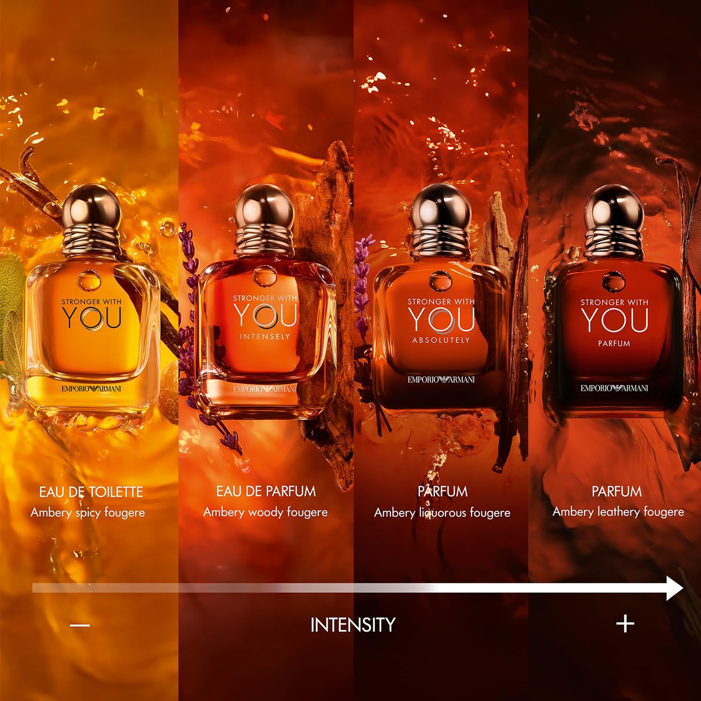 Emporio Armani Stronger With You Intensely | Warm Woody Vanilla Men's Fragrance | Long-Lasting