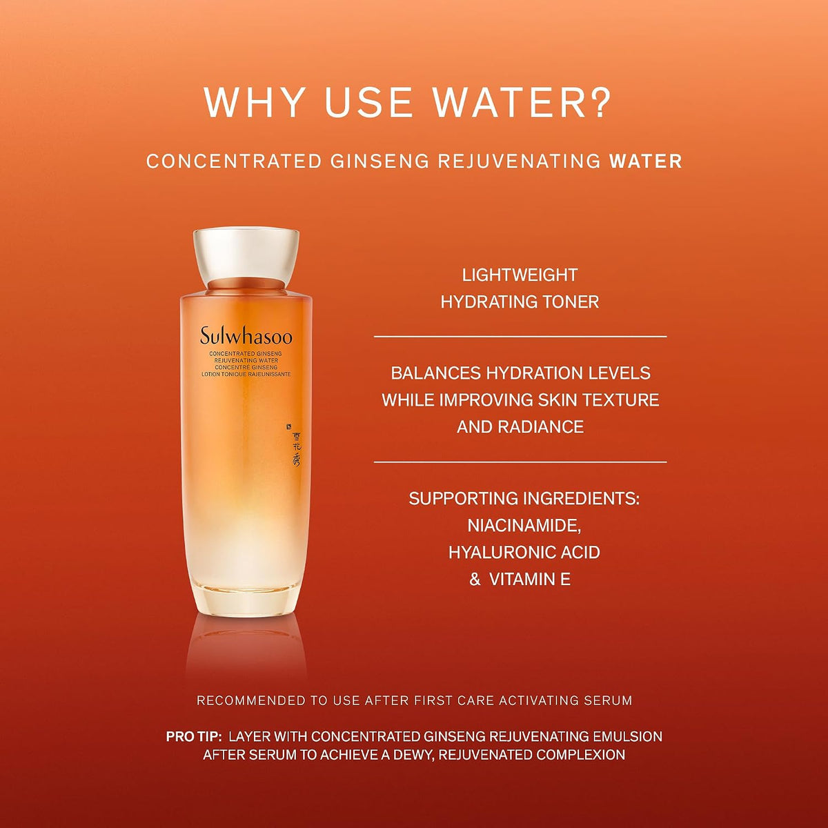 Sulwhasoo Concentrated Ginseng Rejuvenating Water | Anti-Aging Toner