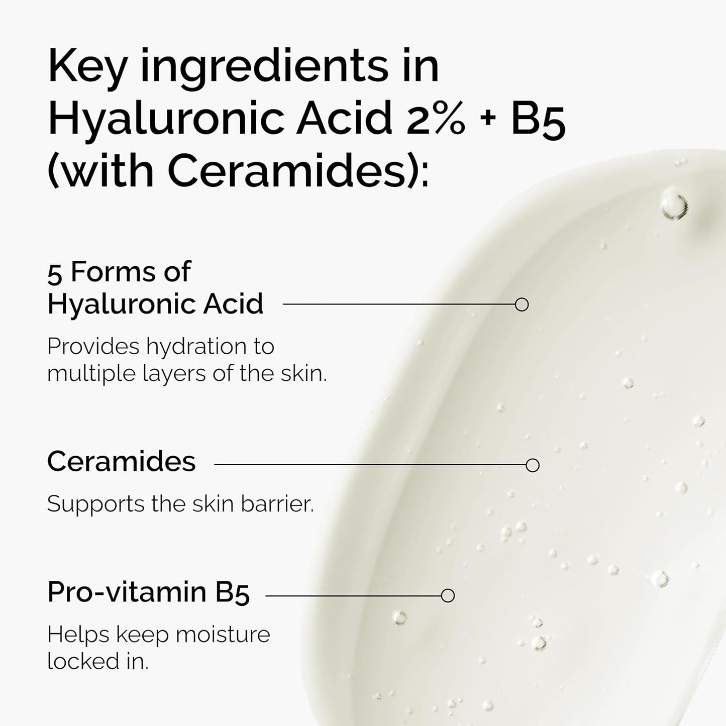 The Ordinary Hyaluronic Acid 2% + B5 | Multi-Depth Hydration Serum with Ceramides