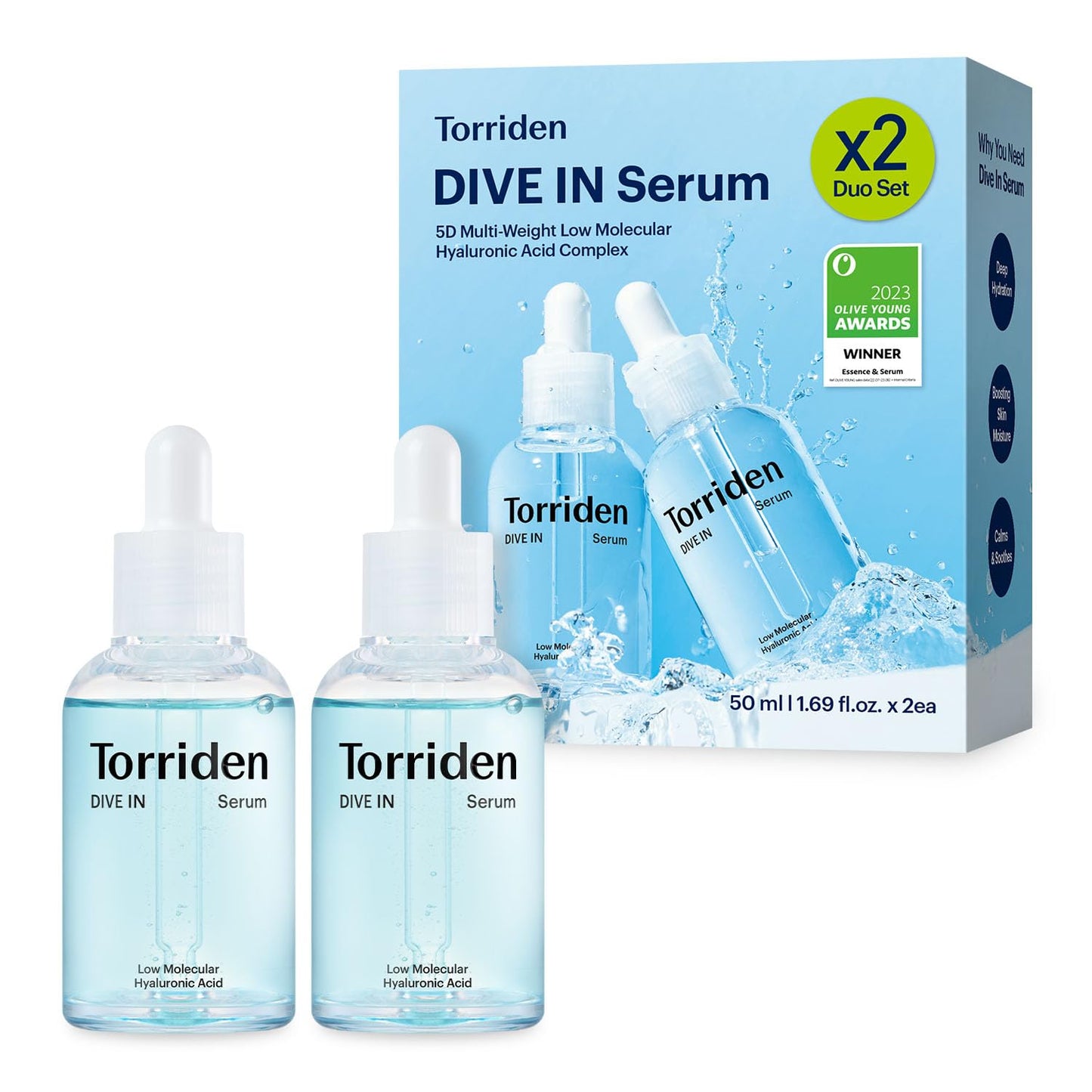 Torriden DIVE IN Serum | 5D Low Molecular Hyaluronic Acid for Glass Skin Hydration