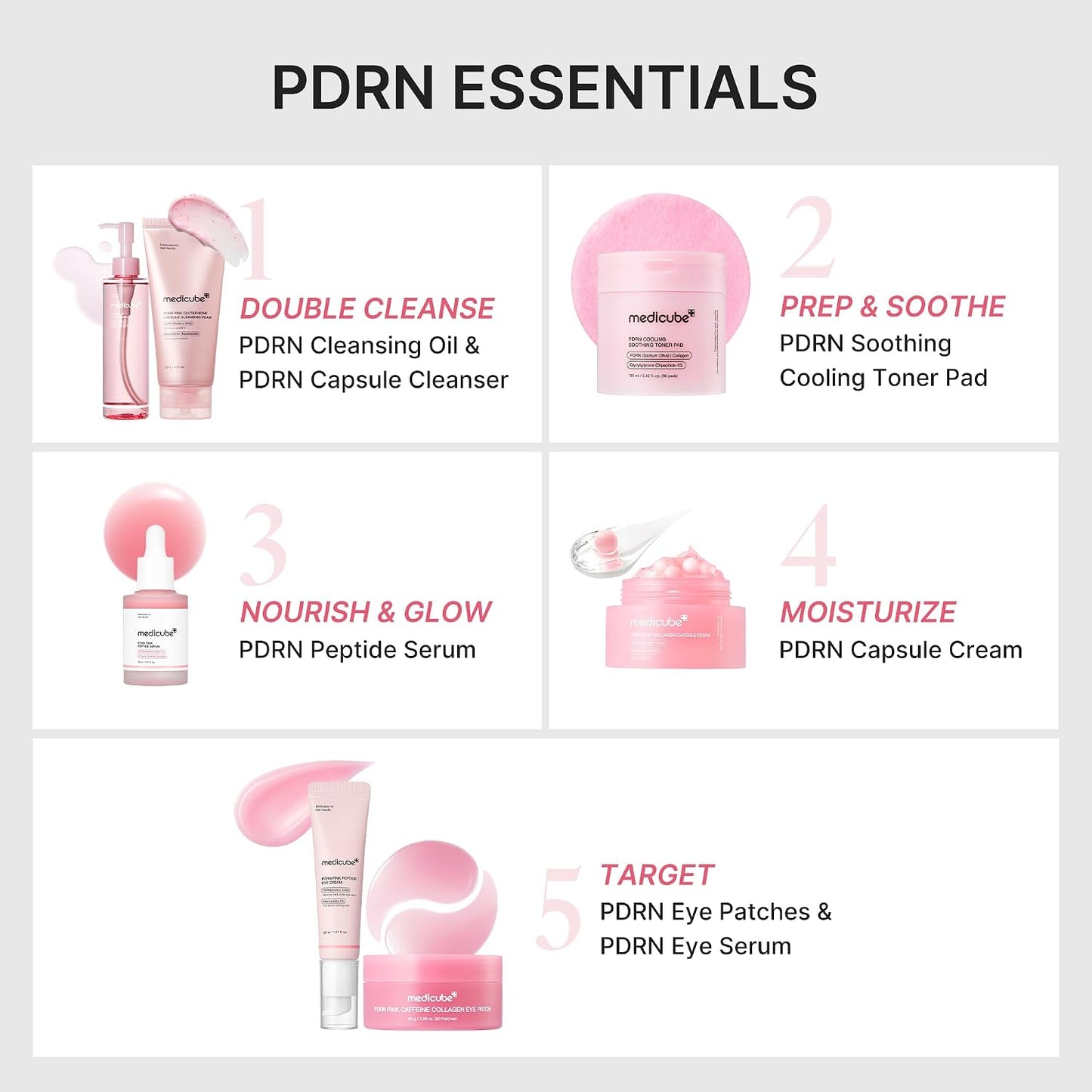 Medicube Toner Pad Collection | PDRN, Pore, Glow & Peel