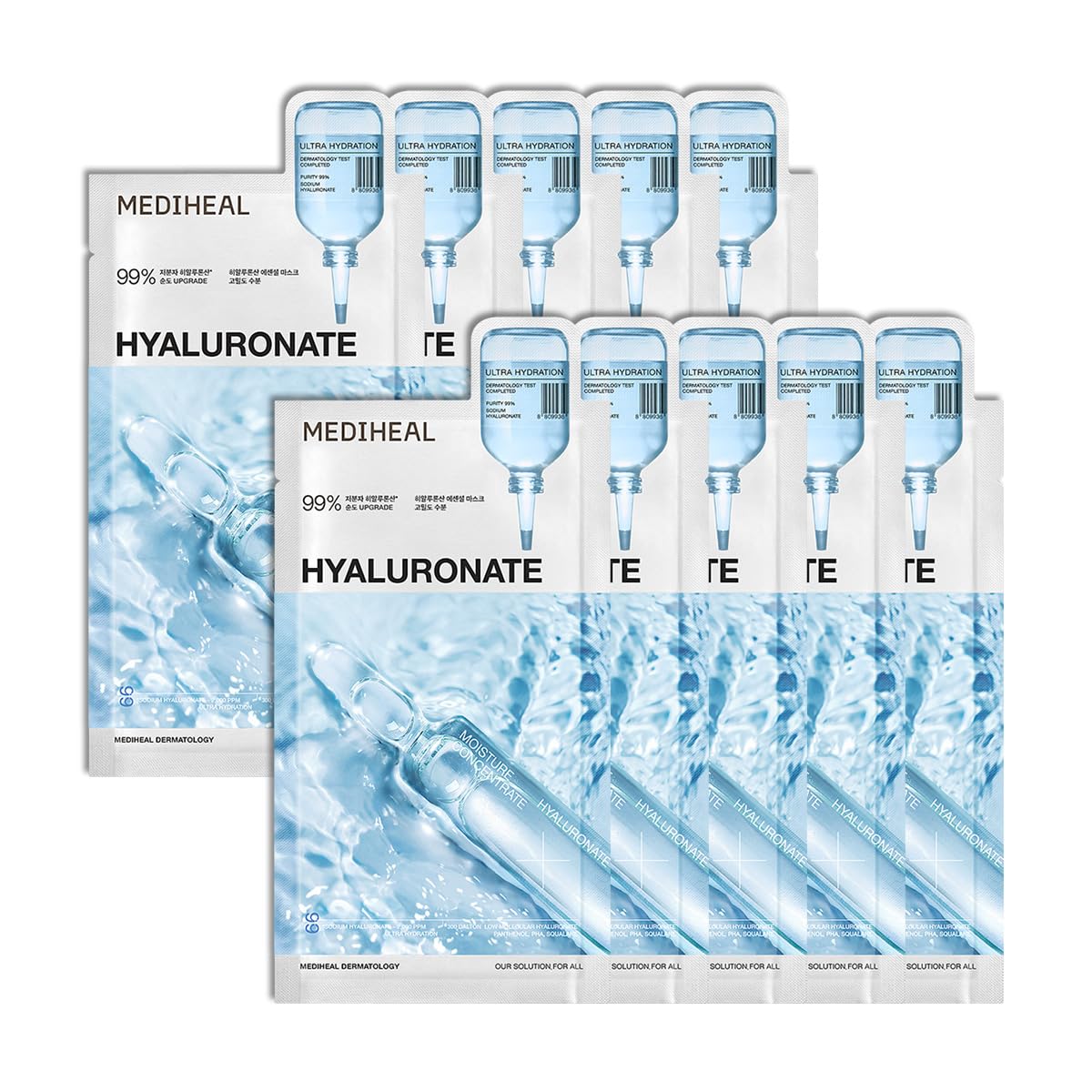MEDIHEAL Essential Sheet Mask Collection | Korean Face Masks for Every Skin Concern (10ea Packs)
