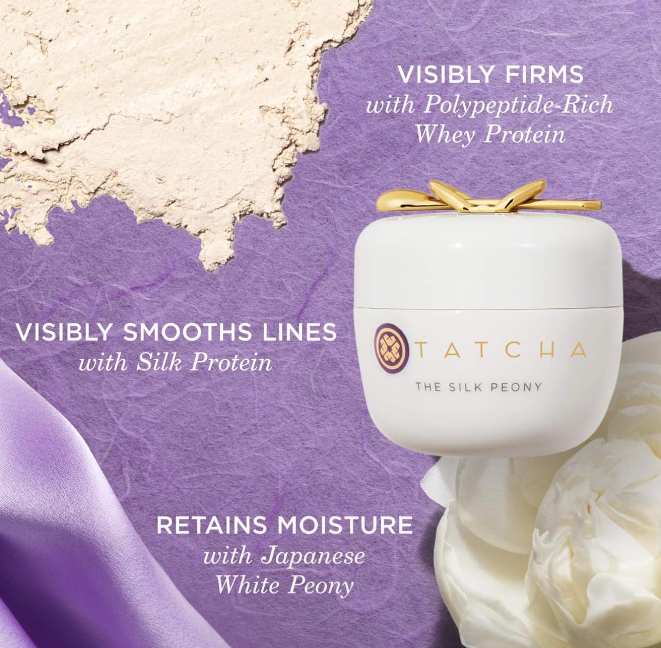 Tatcha The Silk Peony | Nourishing Eye Cream for Smoother, Brighter Eyes