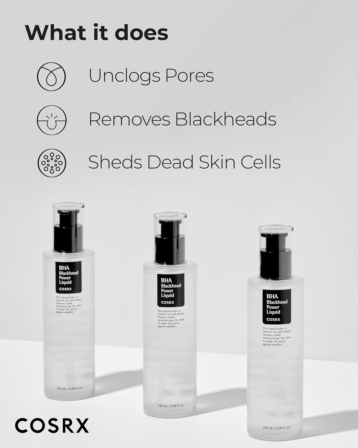 COSRX BHA Blackhead Power Liquid | 4% BHA Exfoliant for Blackheads, Pores & Acne