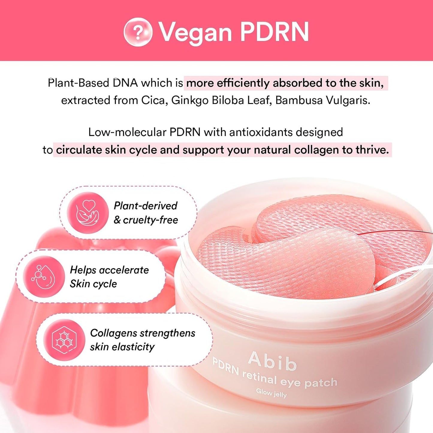Abib Jelly Eye Patch Trio | PDRN, Glutathione & Collagen