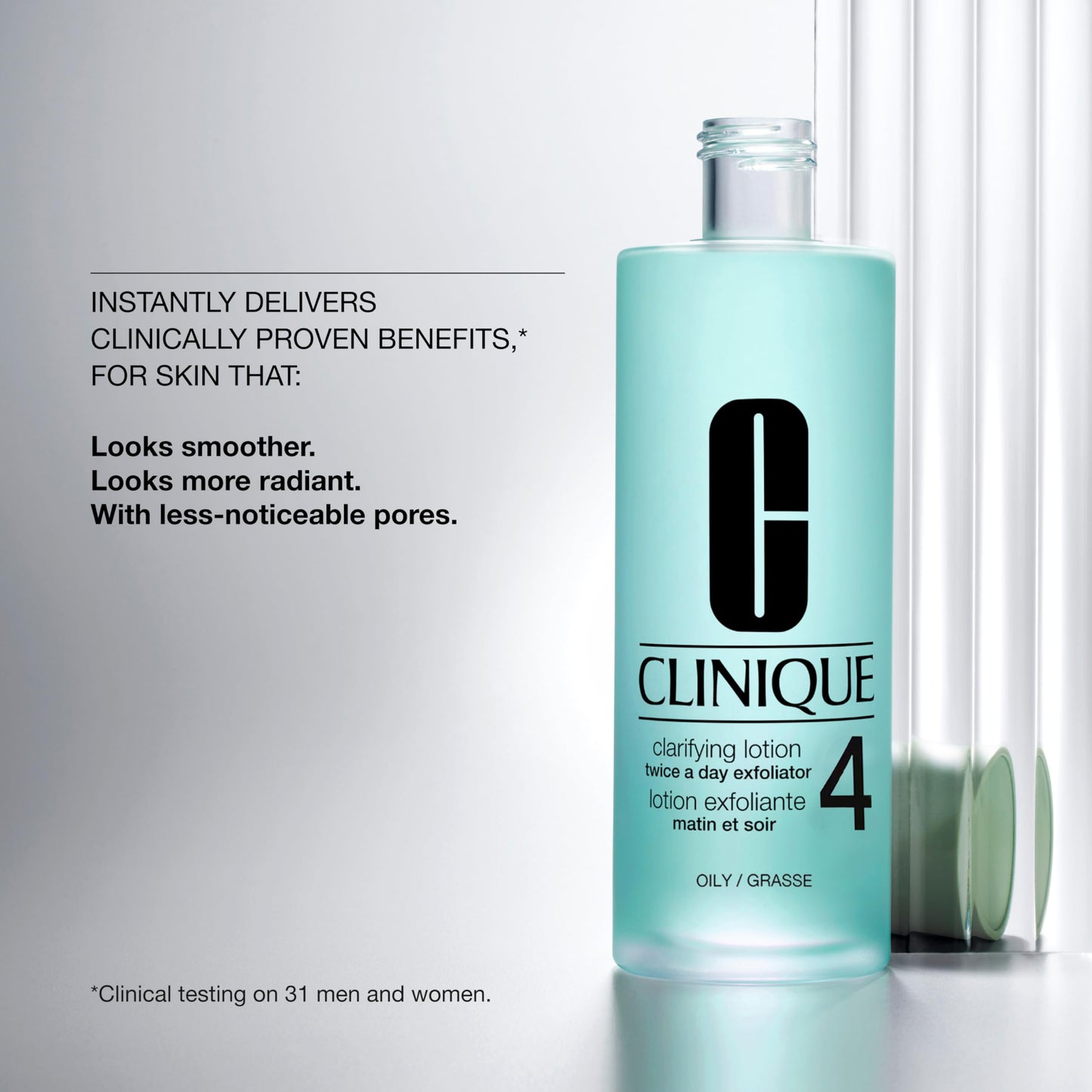 Clinique Clarifying Lotion – Gentle Daily Liquid Face Exfoliator & Skin Refiner