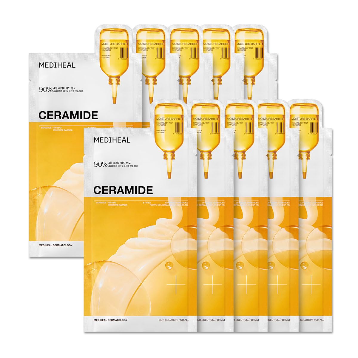 MEDIHEAL Essential Sheet Mask Collection | Korean Face Masks for Every Skin Concern (10ea Packs)