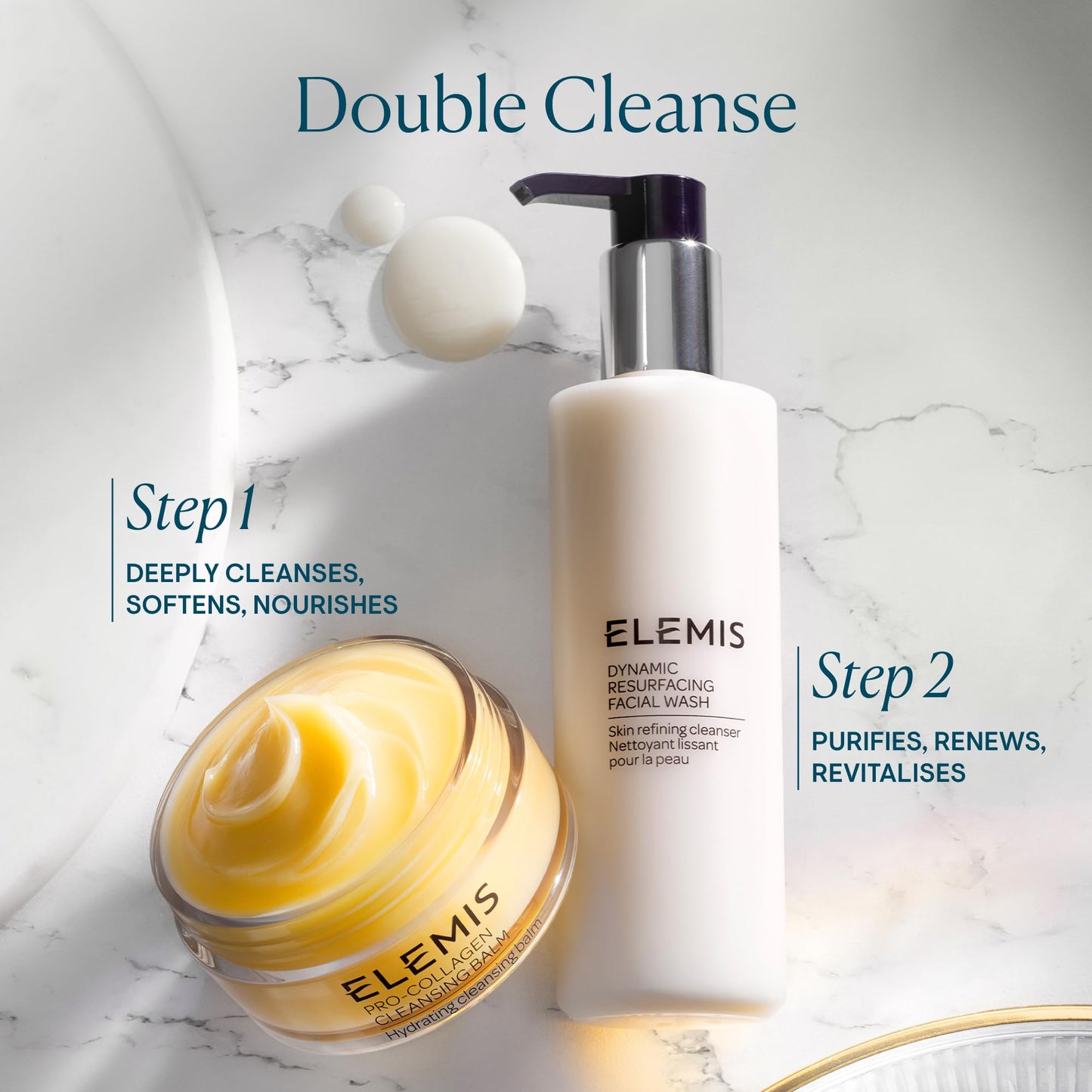 Elemis Dynamic Resurfacing Facial Wash  – Enzyme Foaming Cleanser for Smoother Skin