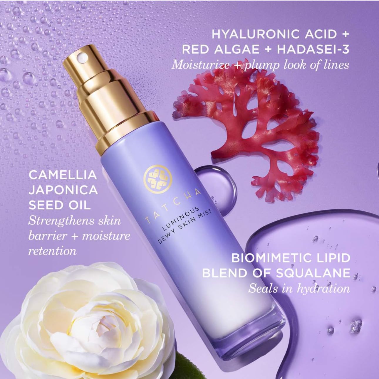 Tatcha Luminous Dewy Skin Mist | Hydrating Facial Mist for Dewy Glow
