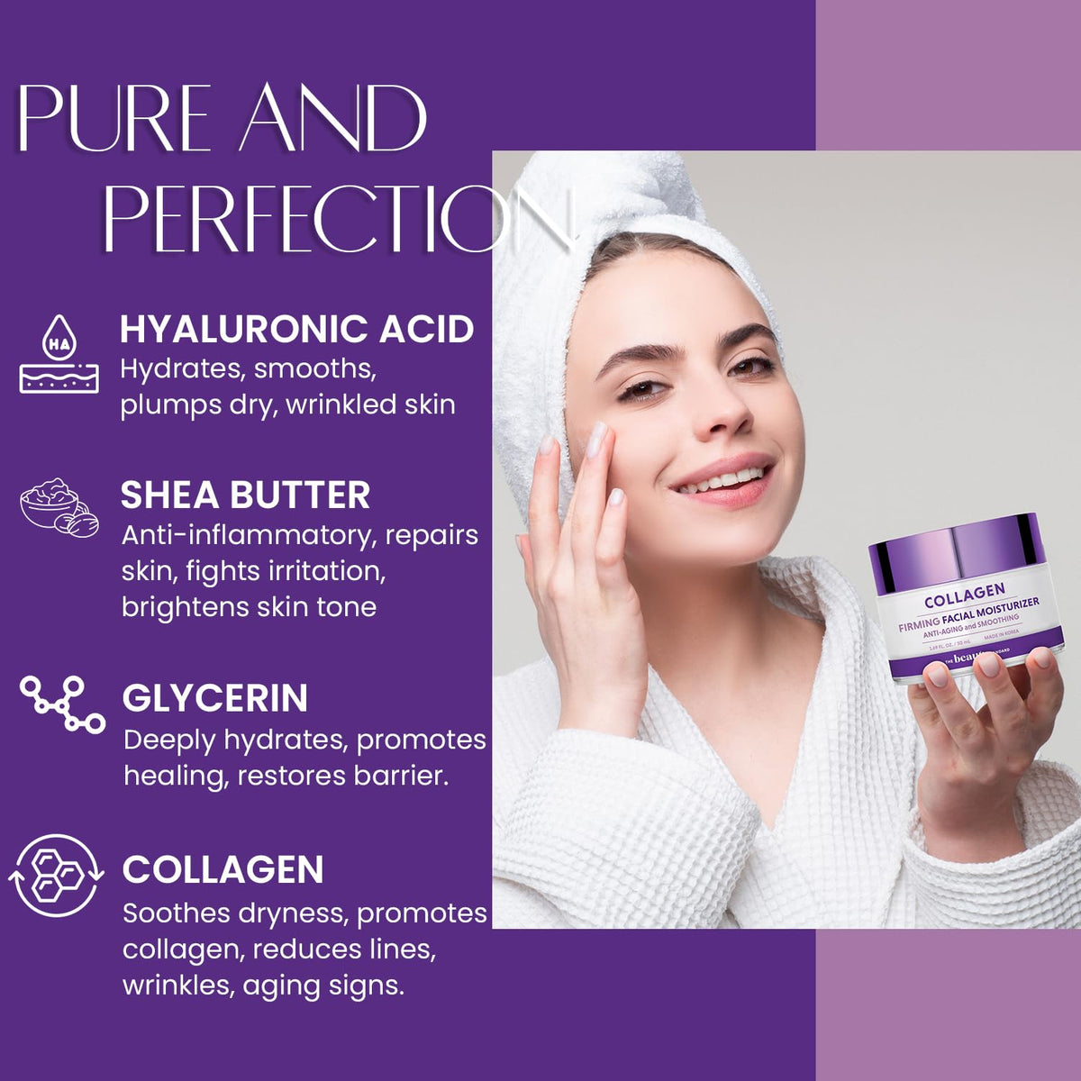 The Beauty Standard Korean Facial Moisturizers 50ml | Hydrate & Firm