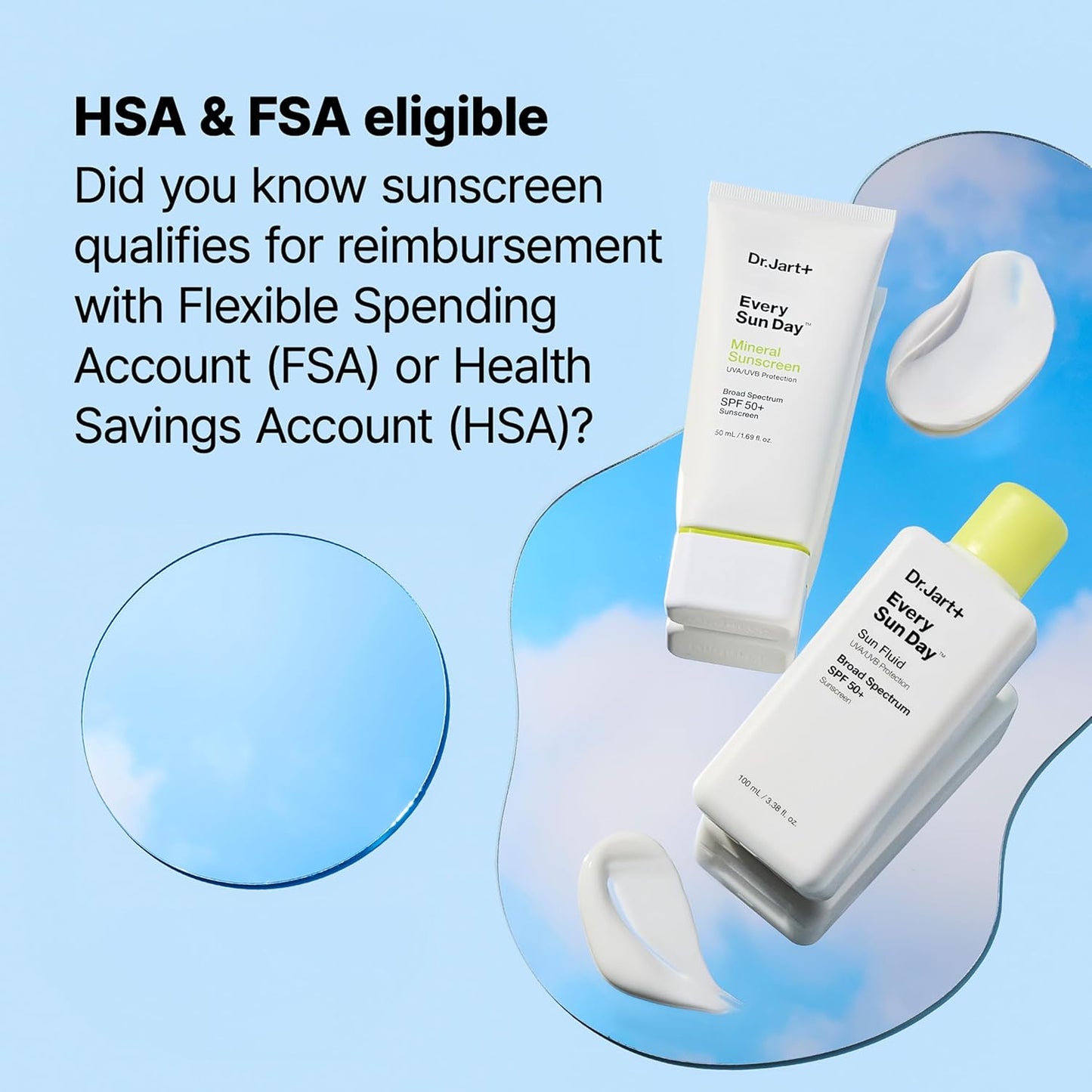 Dr. Jart+ Every Sun Day Mineral Sunscreen SPF50+ 50ml – Matte Finish Physical Sunscreen