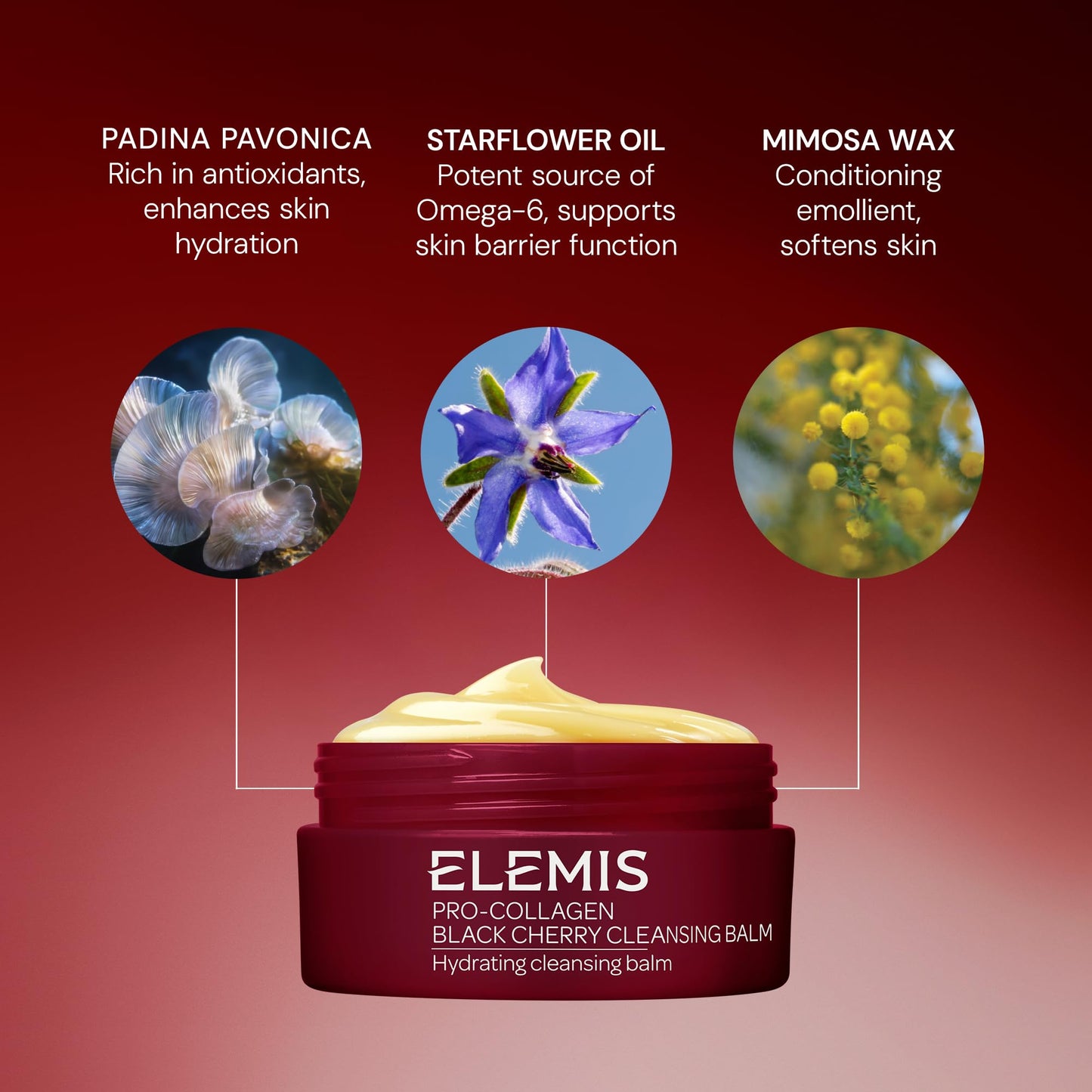 Elemis Pro-Collagen Fragrance-Free Cleansing Balm – 3-in-1 Hydrating Makeup Remover & Cleanser