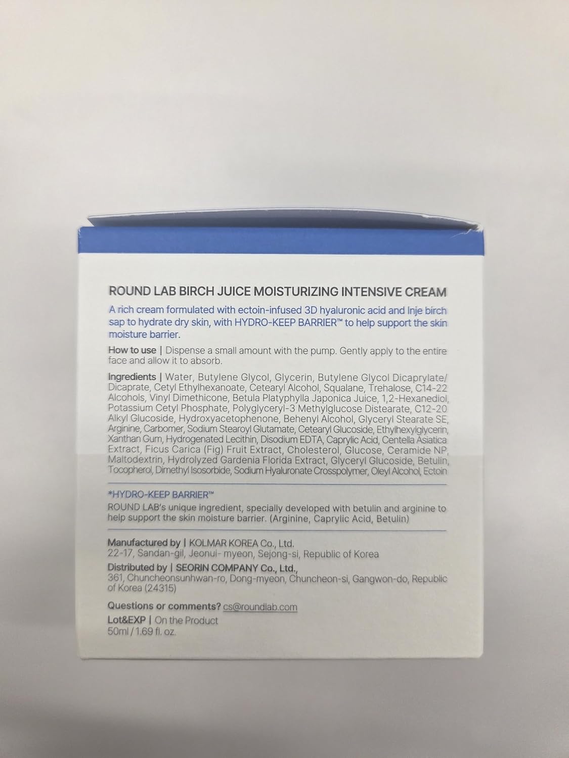 ROUND LAB Birch Juice Moisturizing Intensive Cream | Deep Hydration