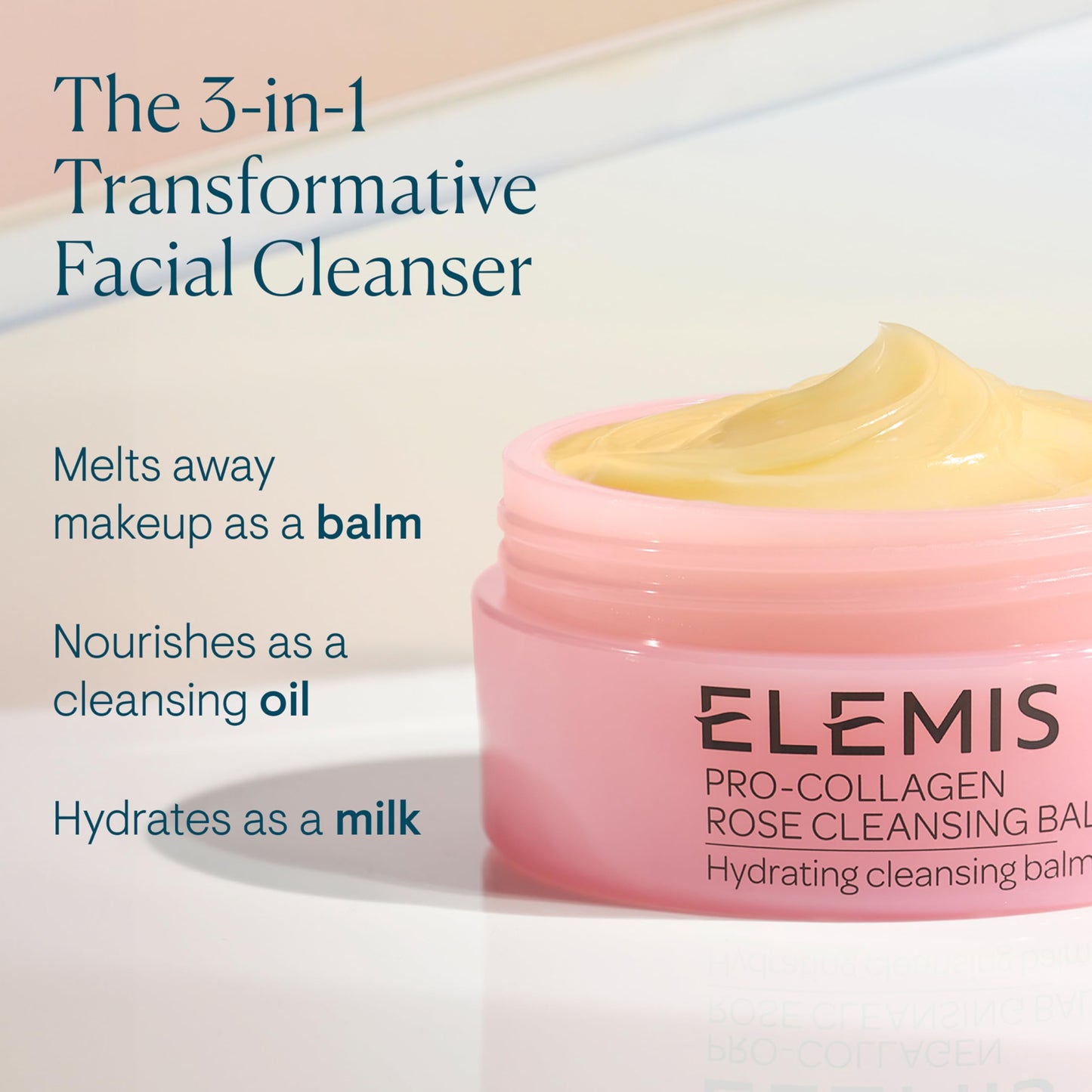 Elemis Pro-Collagen Fragrance-Free Cleansing Balm – 3-in-1 Hydrating Makeup Remover & Cleanser