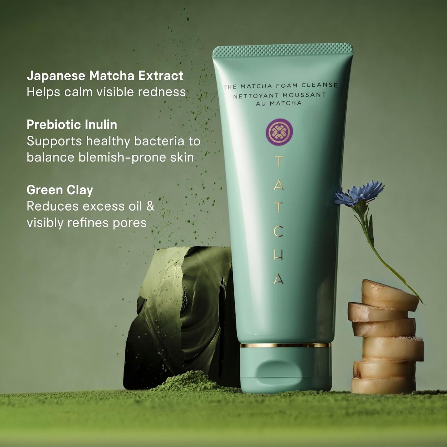 Tatcha The Matcha Foam Cleanse – Pore-Refining & Oil-Balancing Prebiotic Gel Cleanser