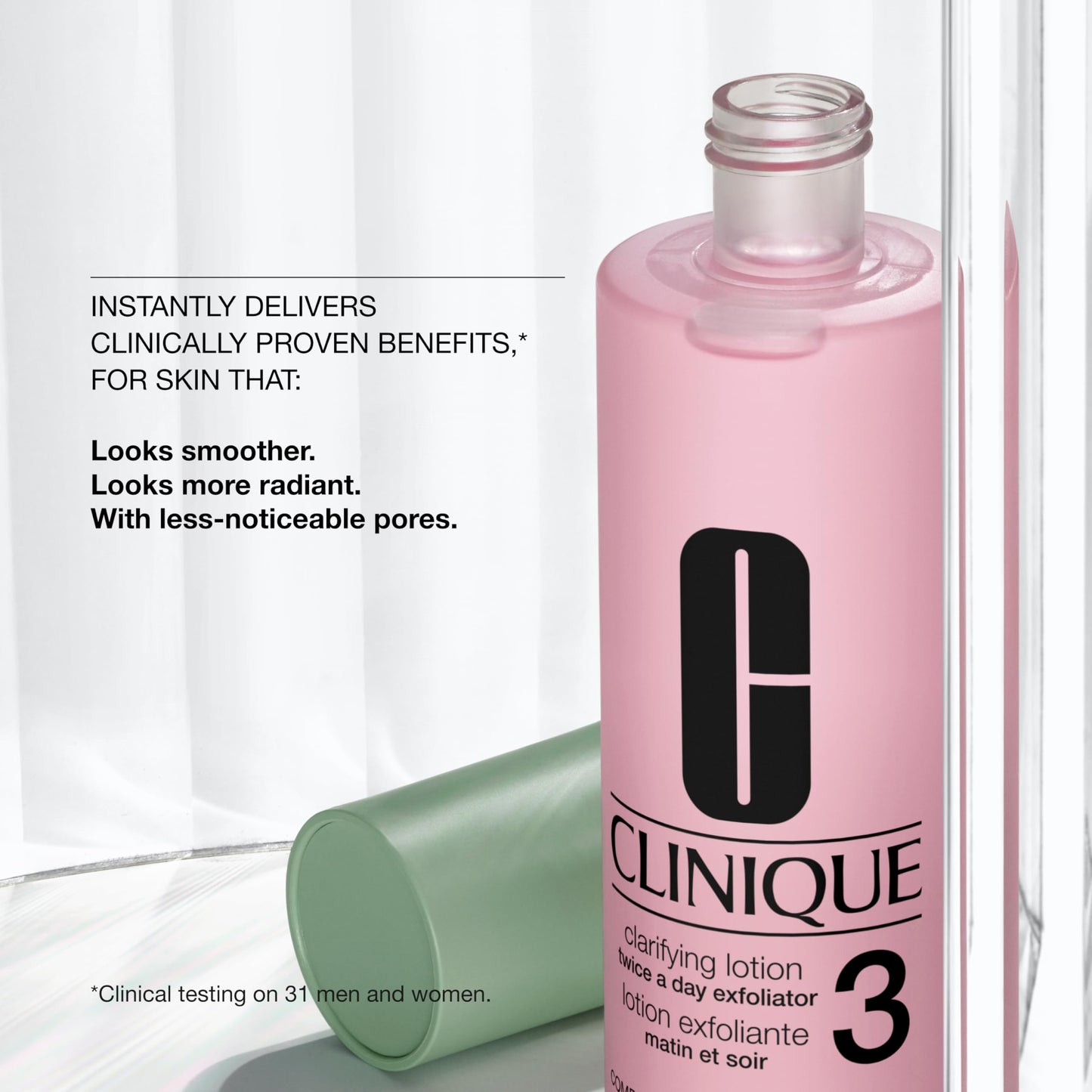 Clinique Clarifying Lotion – Gentle Daily Liquid Face Exfoliator & Skin Refiner