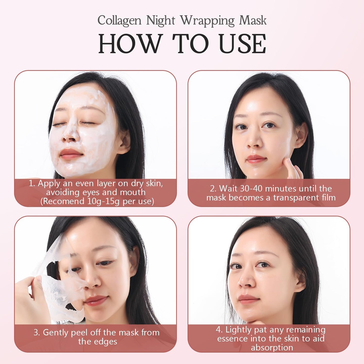 ORDIFEN Collagen Night Wrapping Mask – Firming & Hydrating Overnight Peel-Off Facial Mask