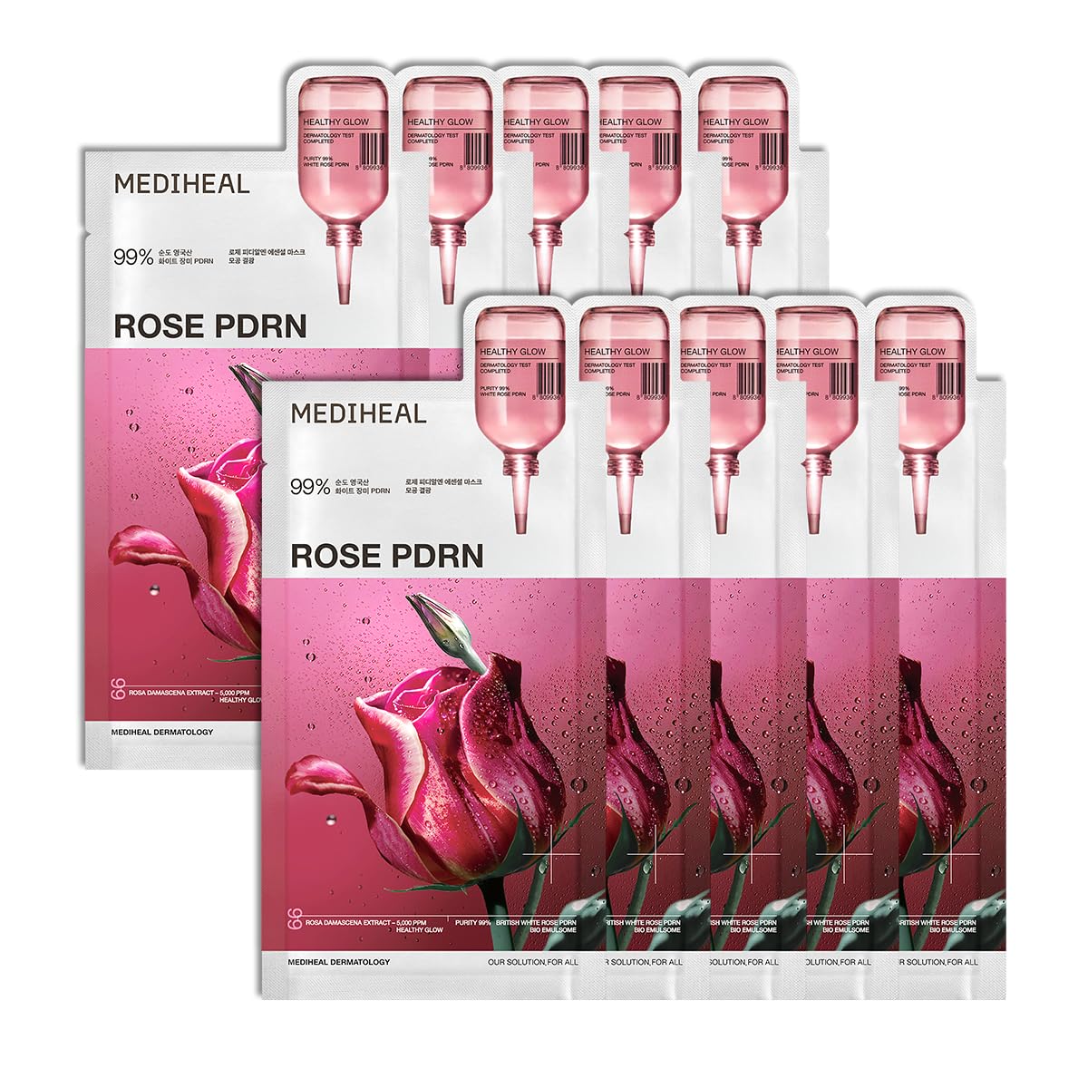 MEDIHEAL Essential Sheet Mask Collection | Korean Face Masks for Every Skin Concern (10ea Packs)