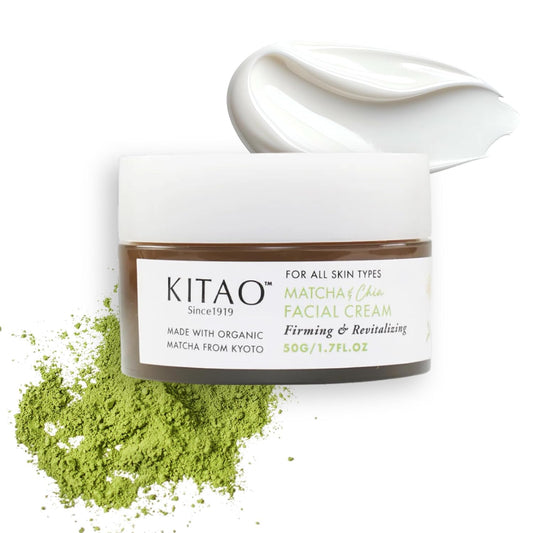 KITAO Matcha & Chia Facial Cream | Kyoto Firming Moisturizer