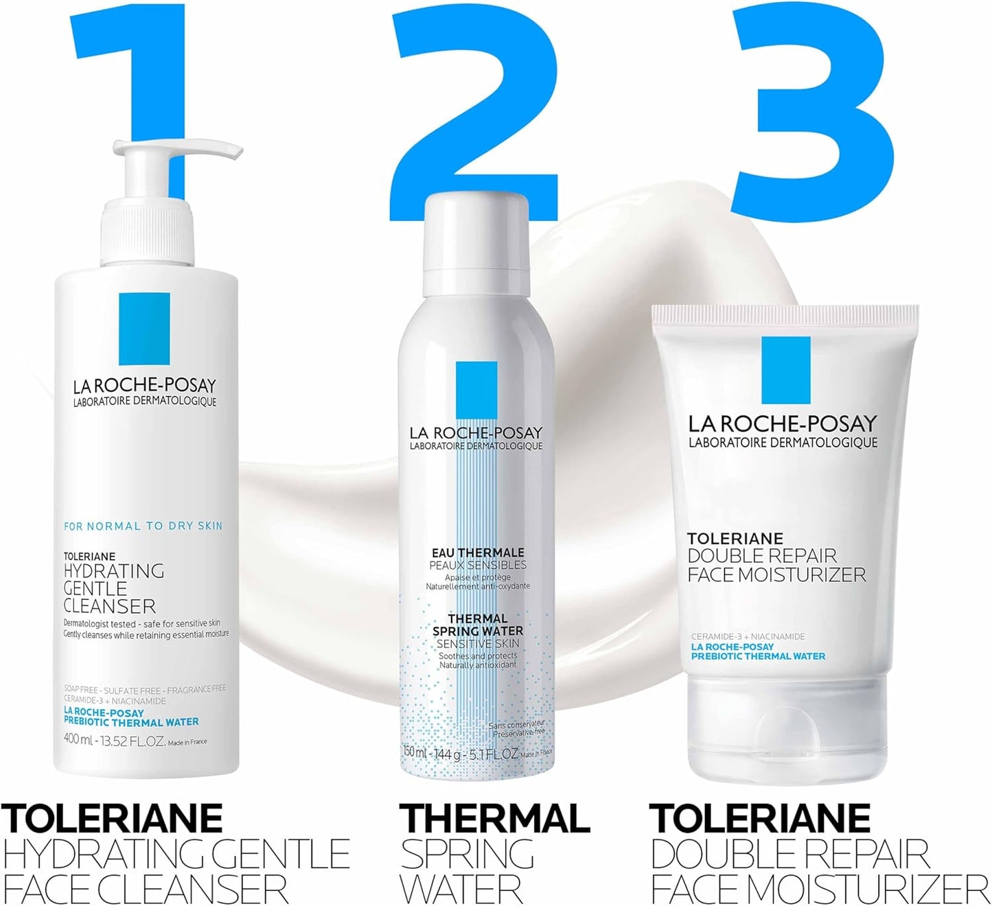 La Roche-Posay Toleriane Double Repair Moisturizer | Ceramide + Niacinamide Barrier Cream